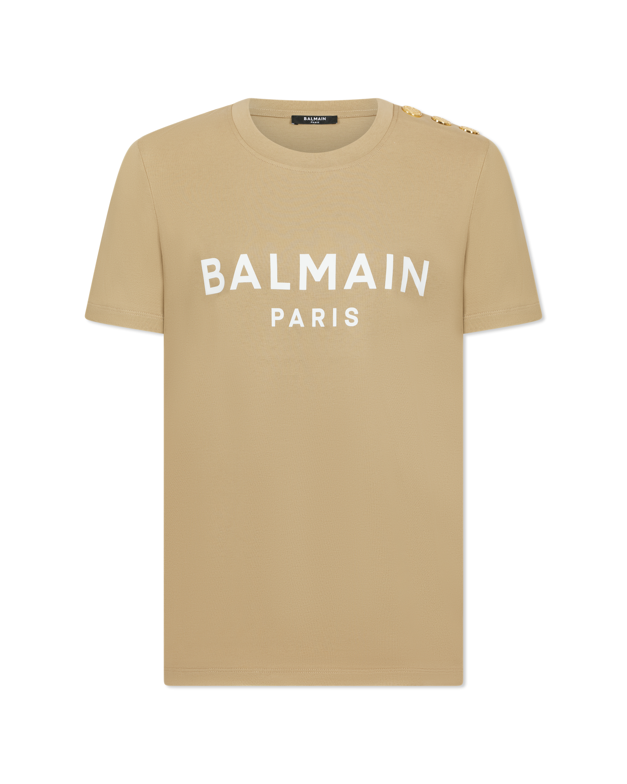 Balmain Paris Print 3 Button T-Shirt - DIHSAN