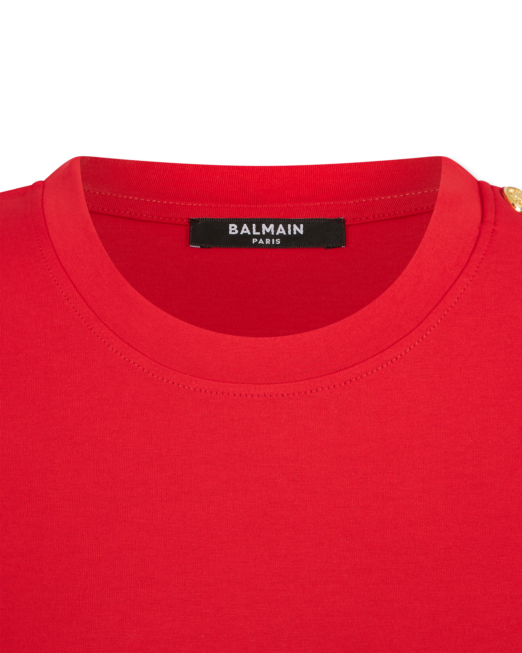 Balmain Paris Print 3 Button T-Shirt - DIHSAN