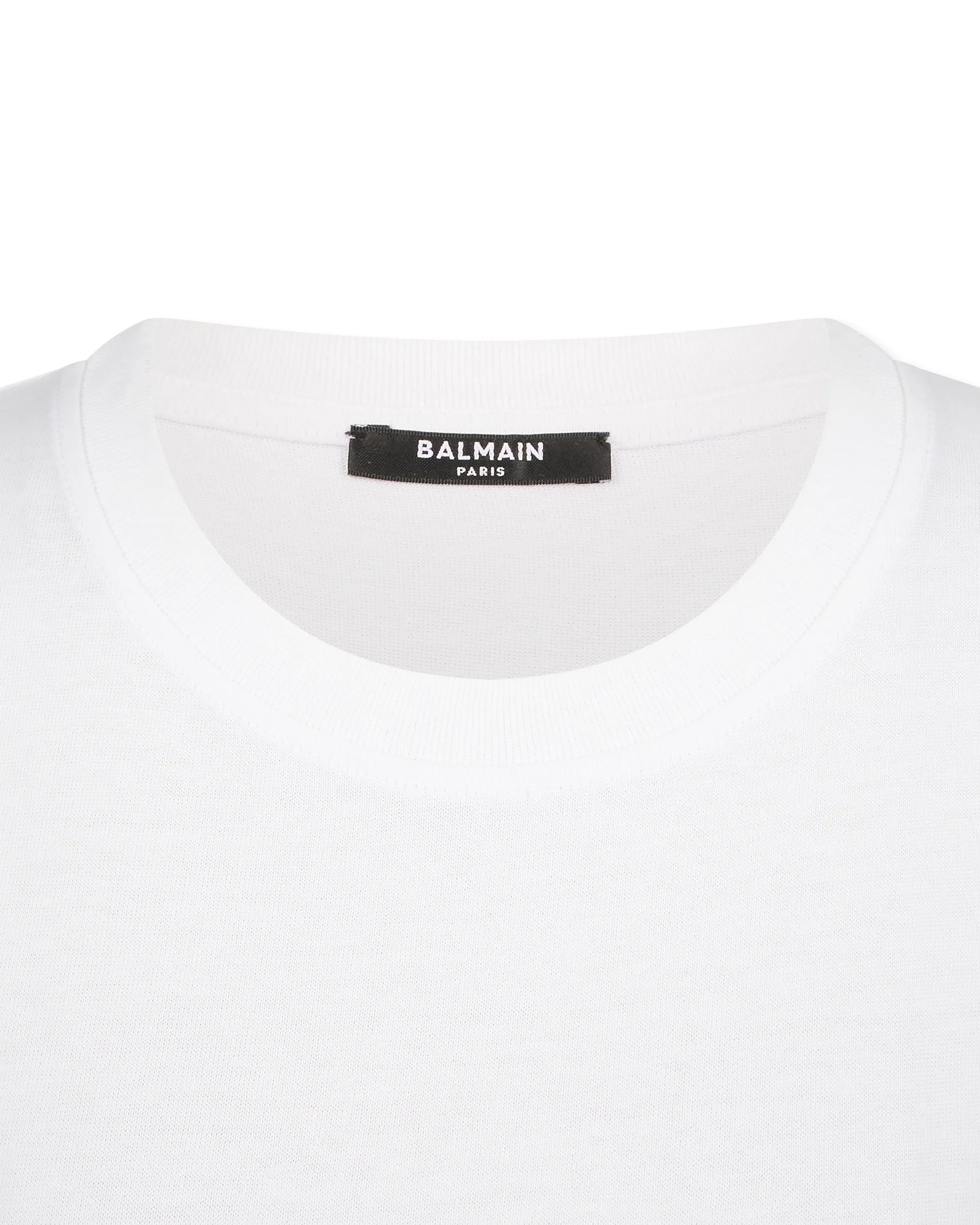 Gingham Lettering Balmain Paris T-Shirt - DIHSAN