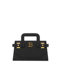 Small B-Buzz Grained Leather Top Handle Bag - DIHSAN