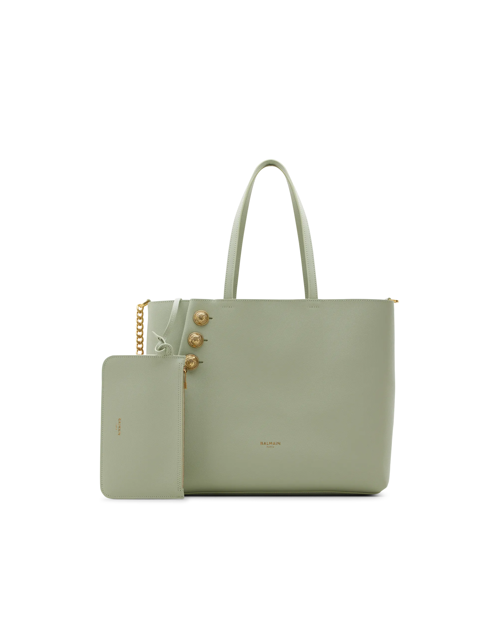 Emblème Grained Calfskin Tote Bag - DIHSAN