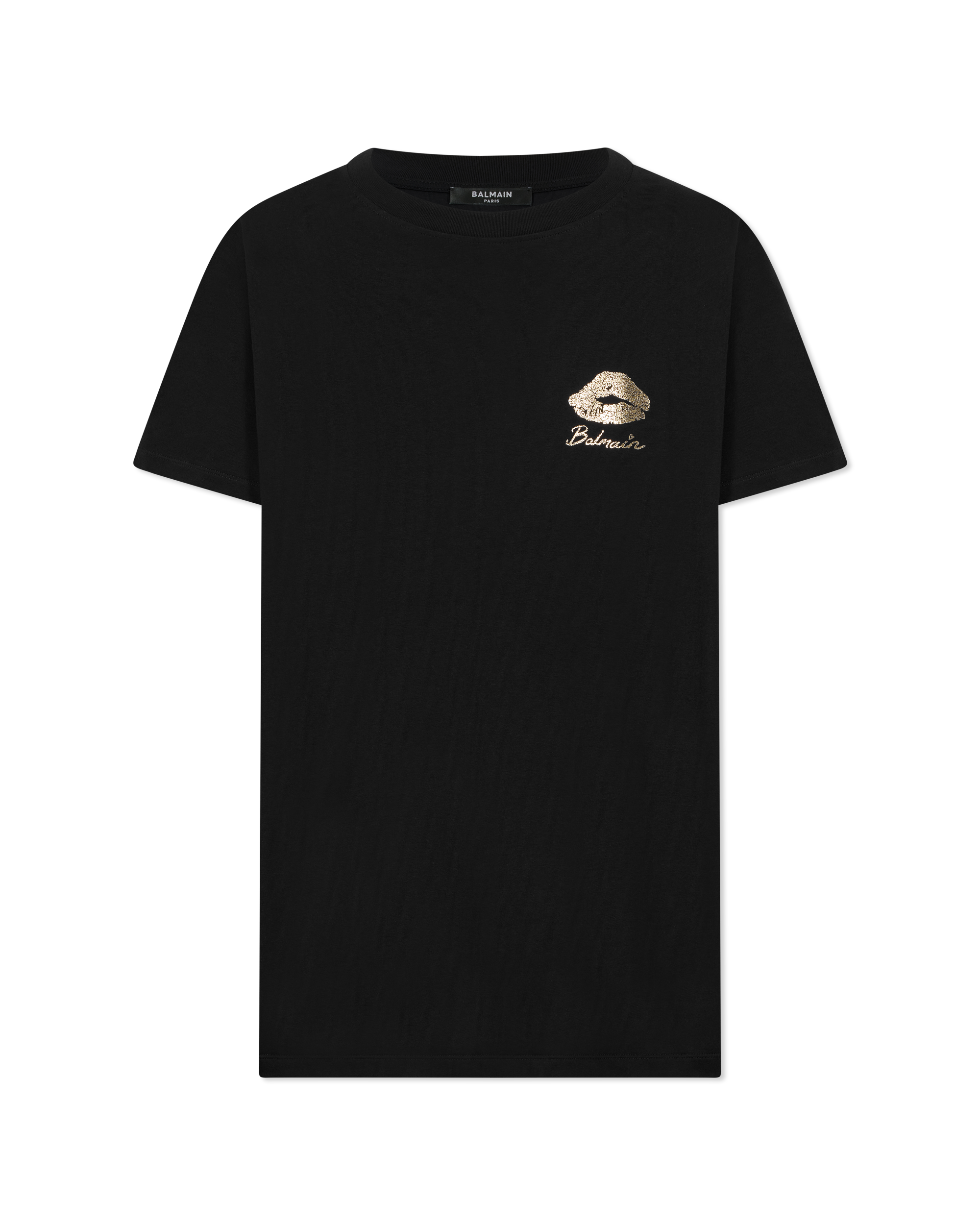 Balmain Gold Kiss Printed T-Shirt - DIHSAN