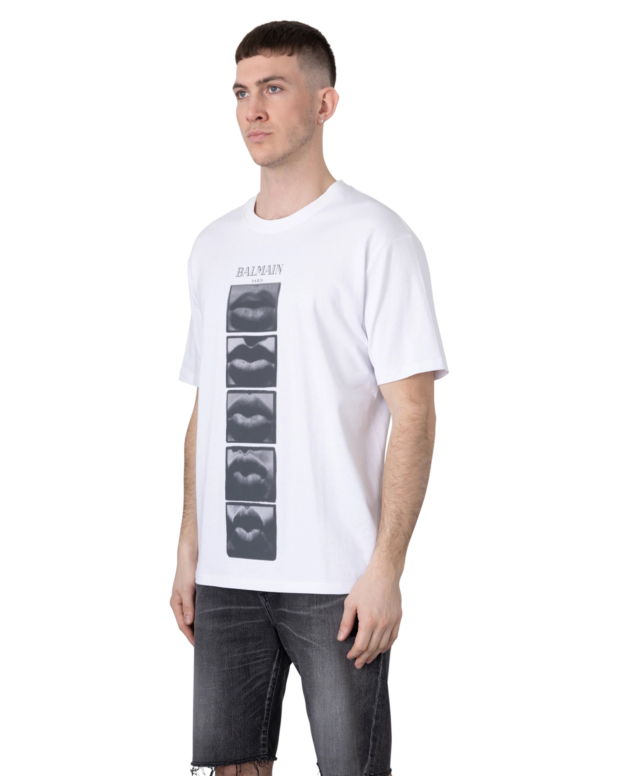 Vintage Balmain Lips Printed T-Shirt