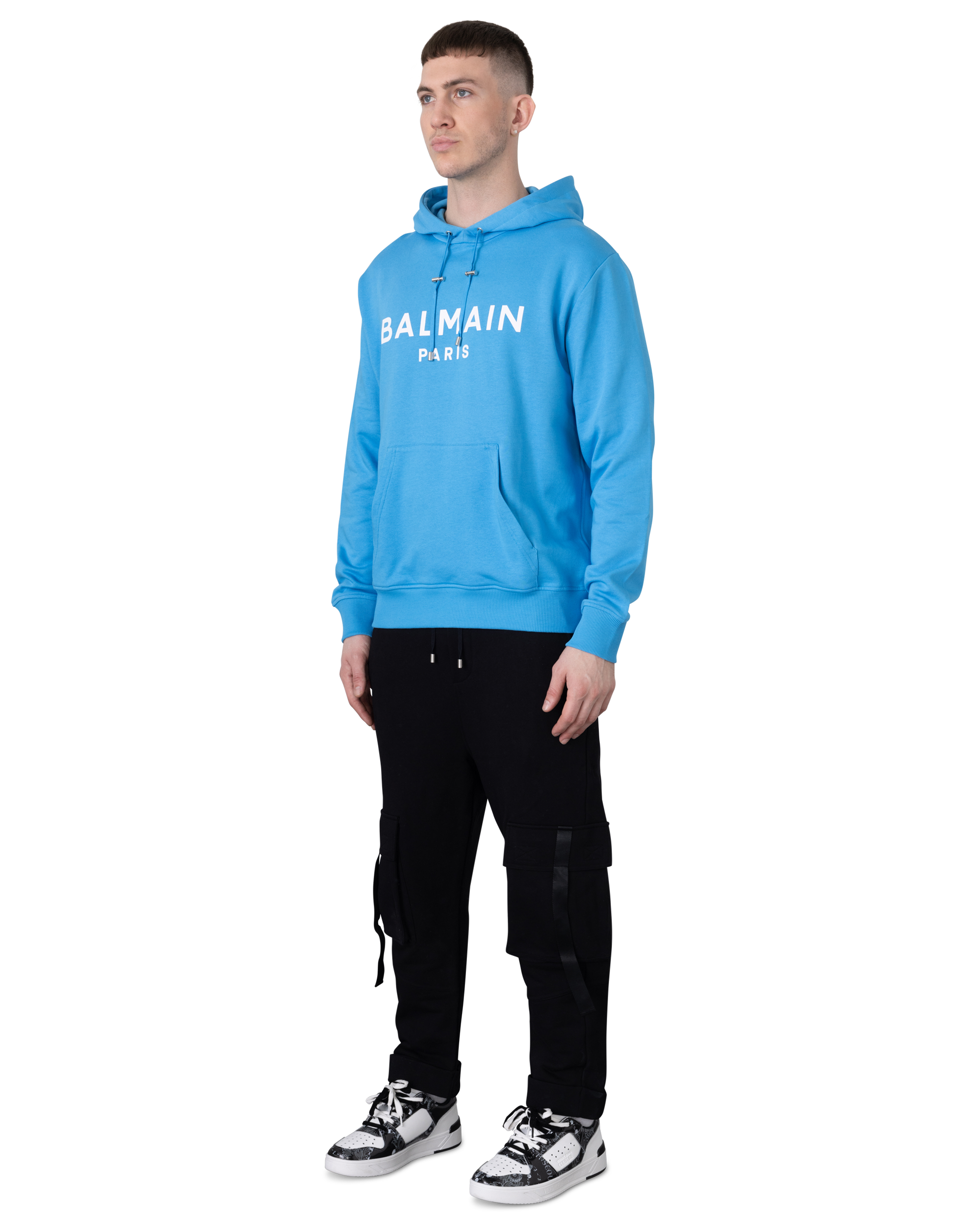 Balmain Paris Printed Hoodie