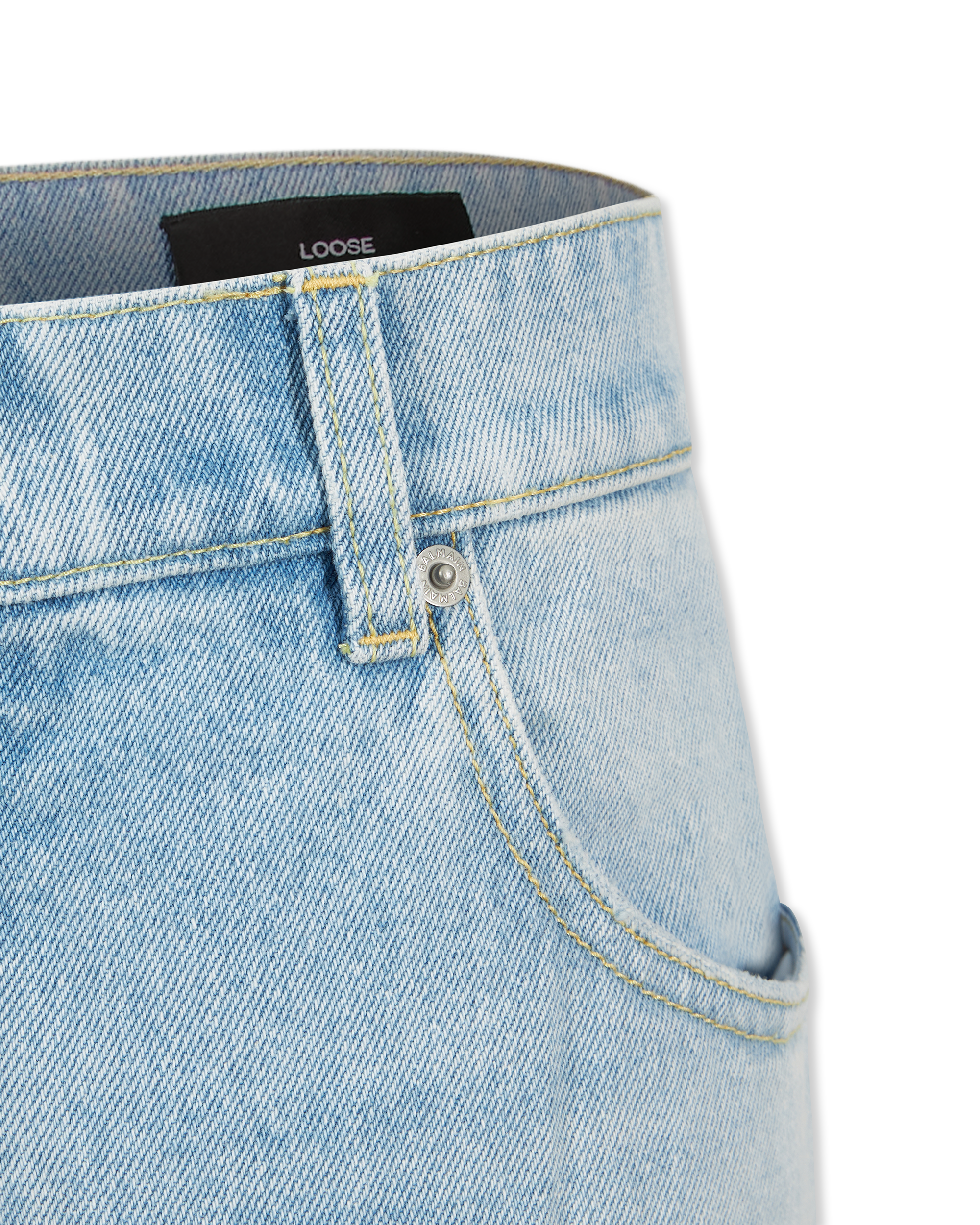 Relaxed Fit Washed Jeans - DIHSAN