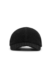 Embossed Velvet Monogram Baseball Cap