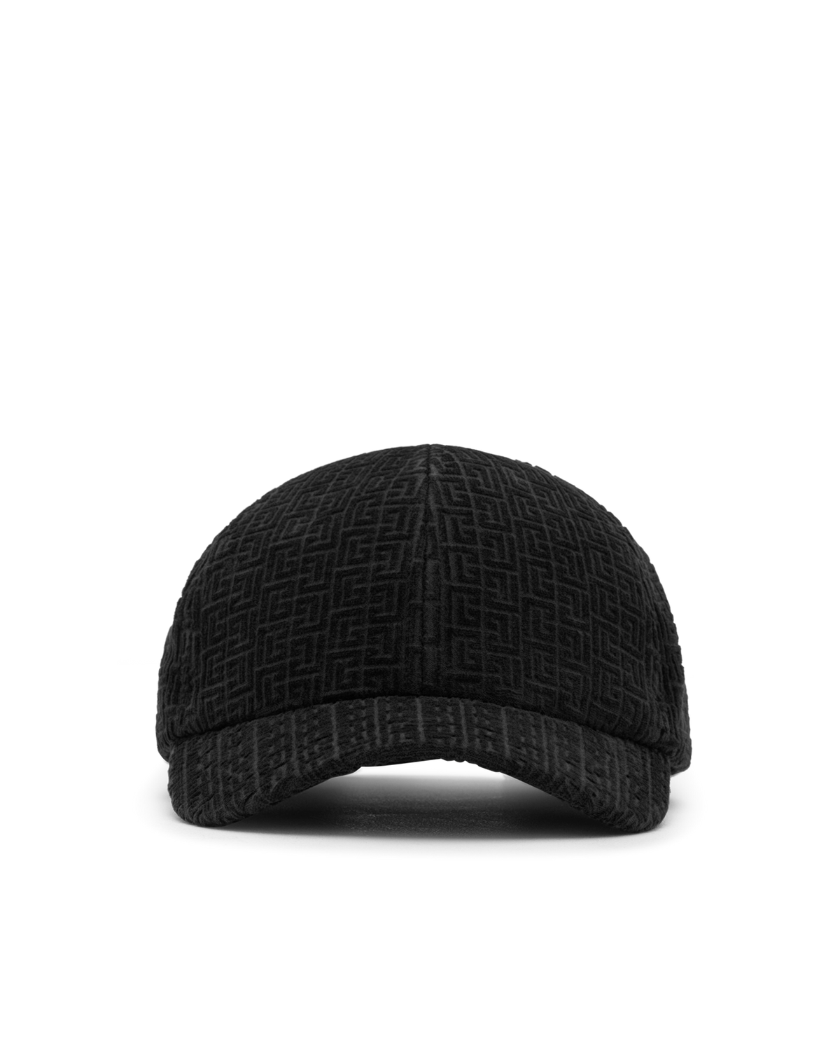 Embossed Velvet Monogram Baseball Cap