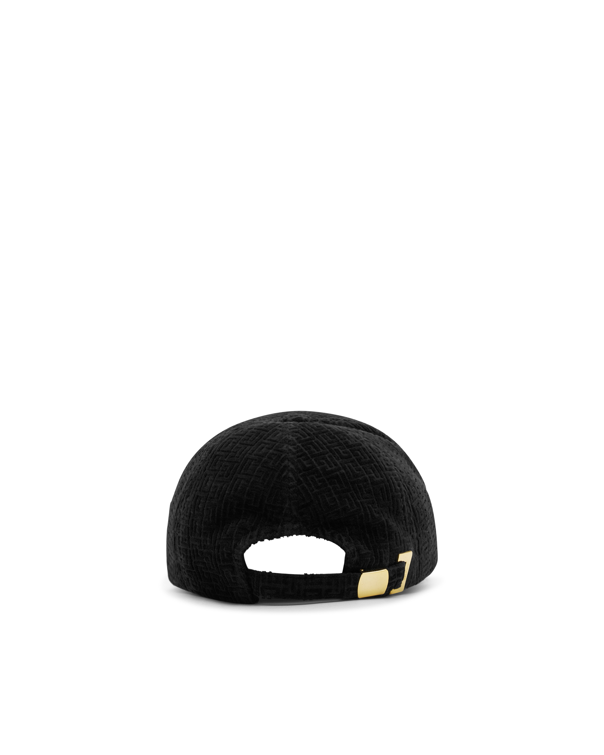 Embossed Velvet Monogram Baseball Cap - DIHSAN