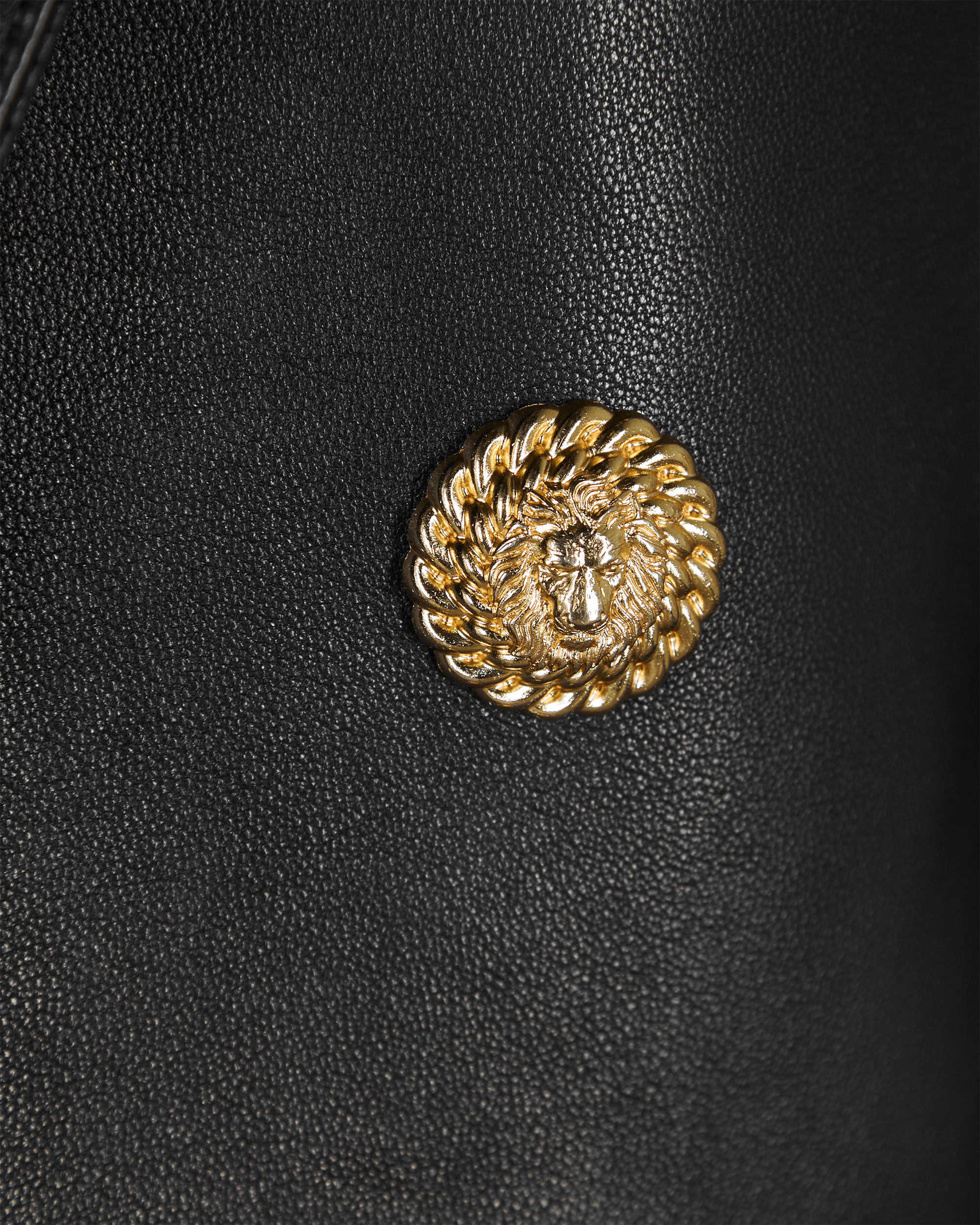 6 Button Knit Lambskin Leather Jacket