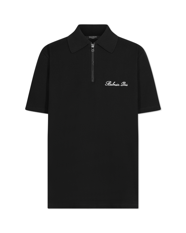 Balmain Paris Embroidered Short-Sleeved Polo Shirt