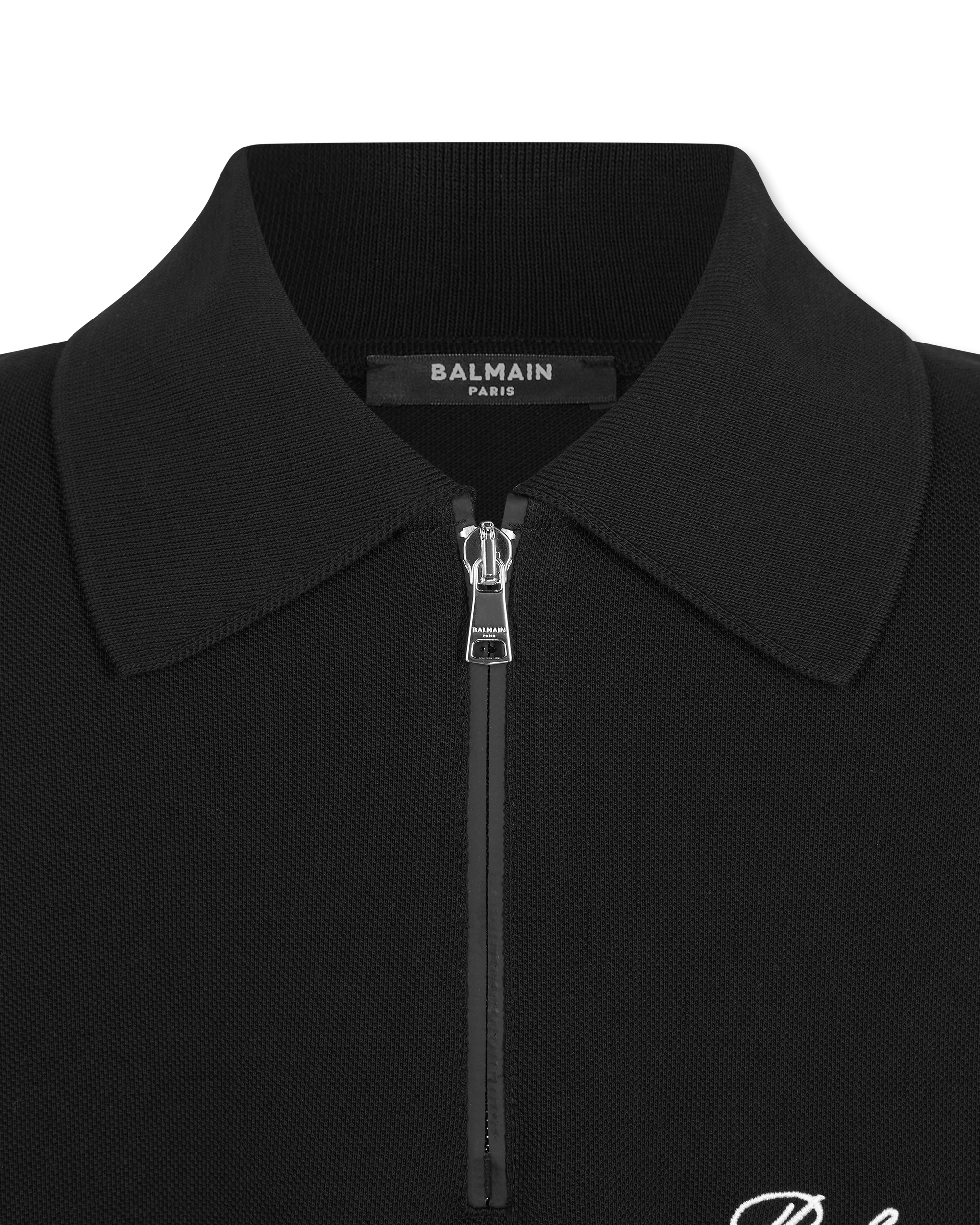 Balmain Paris Embroidered Short-Sleeved Polo Shirt