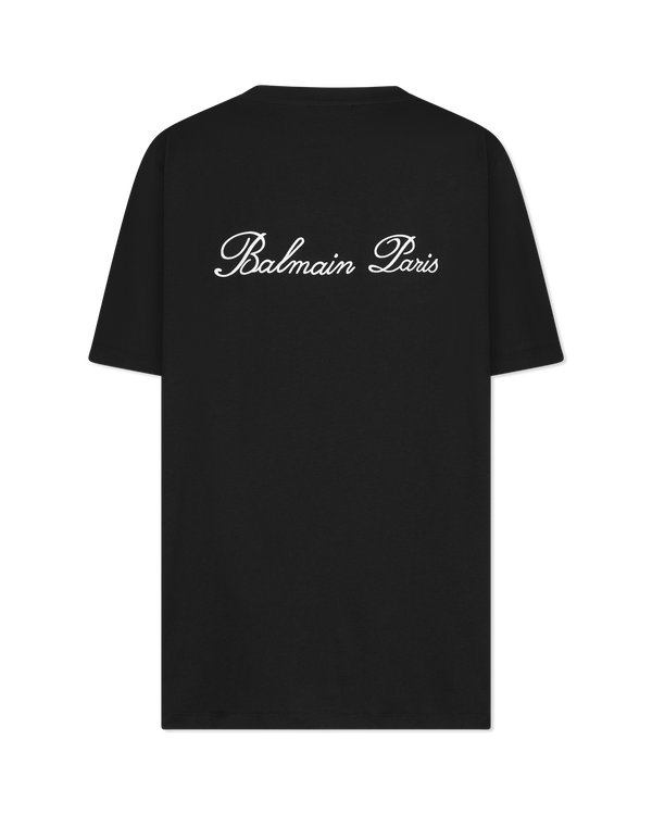 Balmain Signature Embroidered Loose T-Shirt