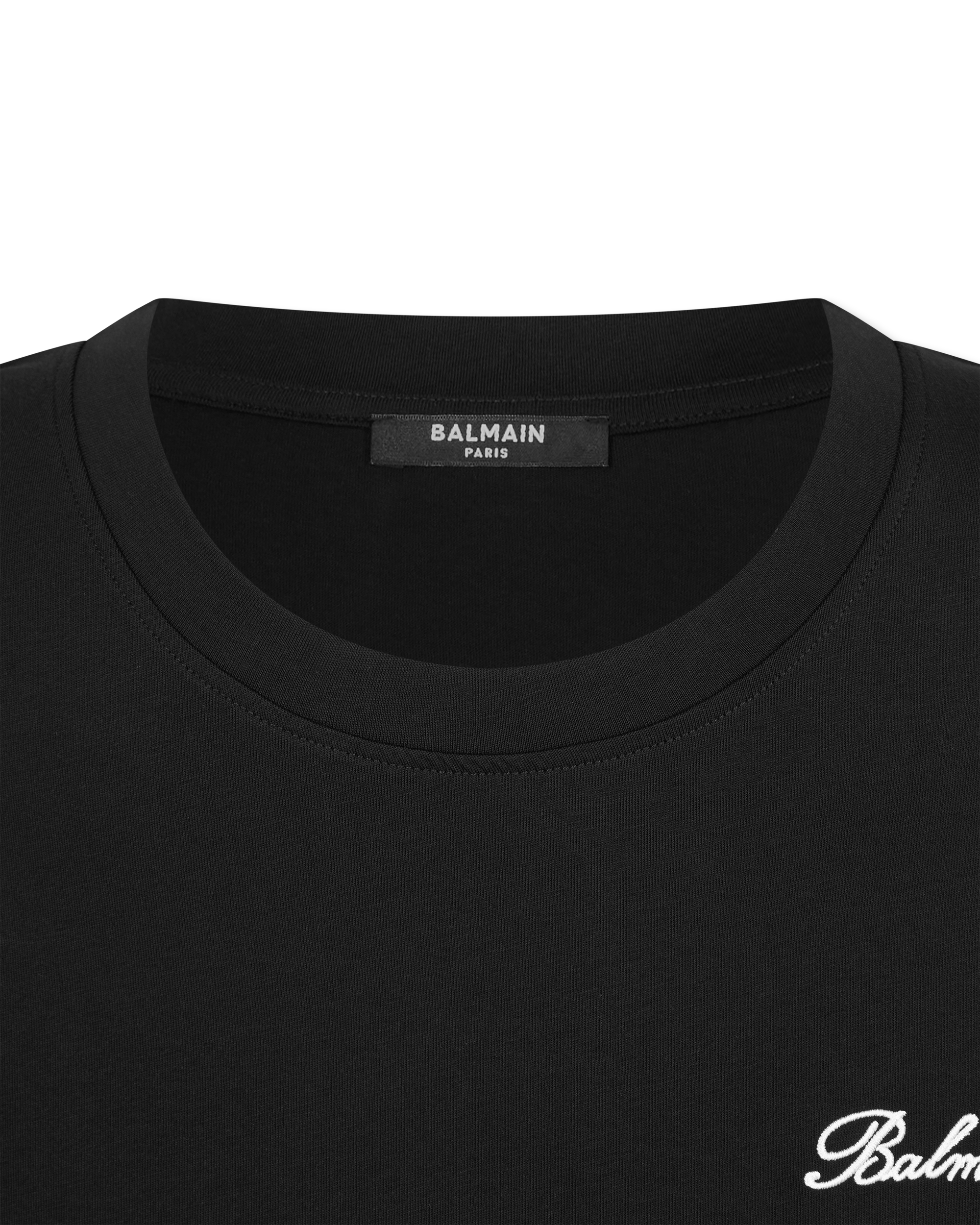 Balmain Signature Embroidered Loose T-Shirt