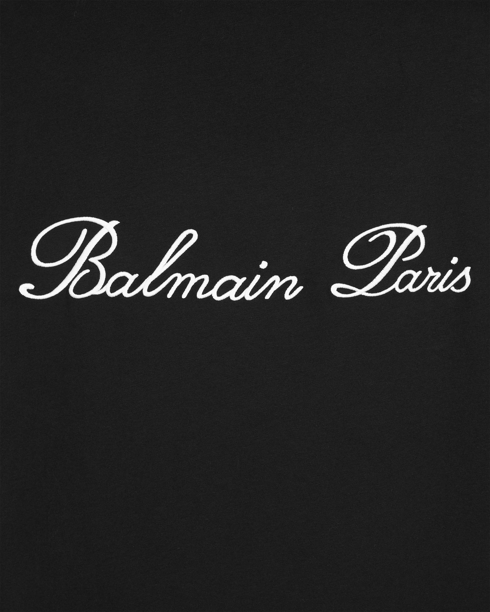 Balmain Signature Embroidered Loose T-Shirt