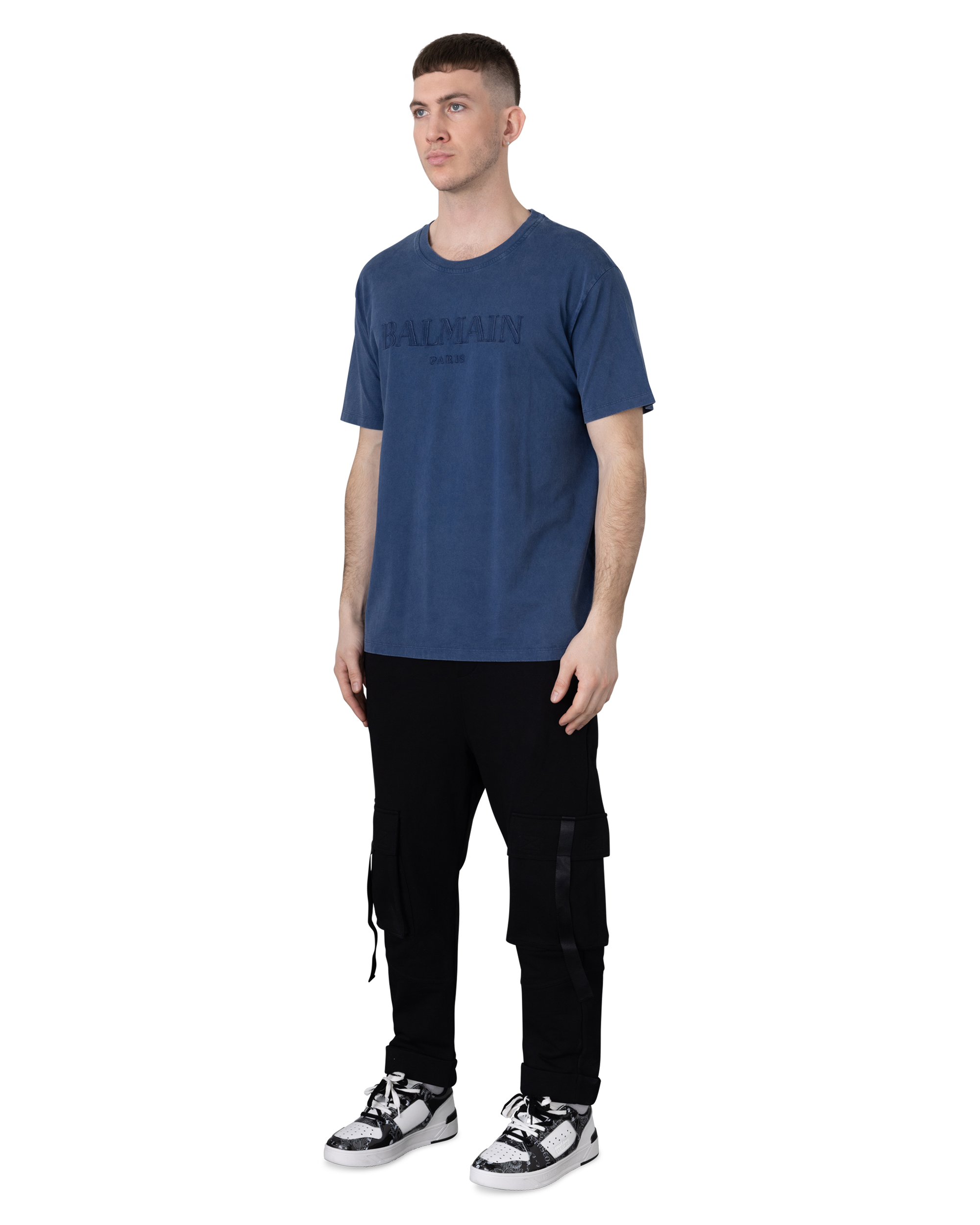 Vintage Balmain Embroidered Loose T-Shirt