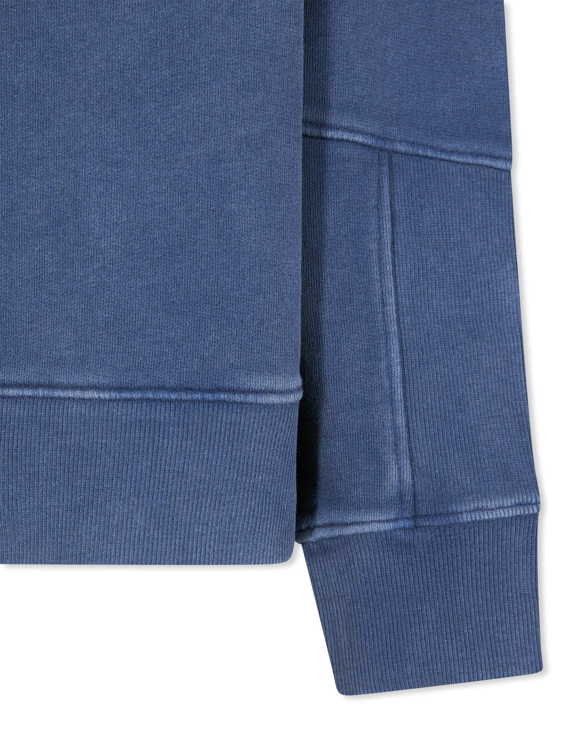 "Coin" Embroidered Ribbed Sweatshirt