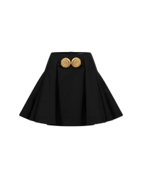 Grain De Poudre Pleated Mini Skirt - DIHSAN