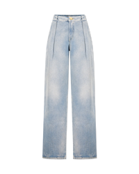 Pleated Denim Jeans - DIHSAN
