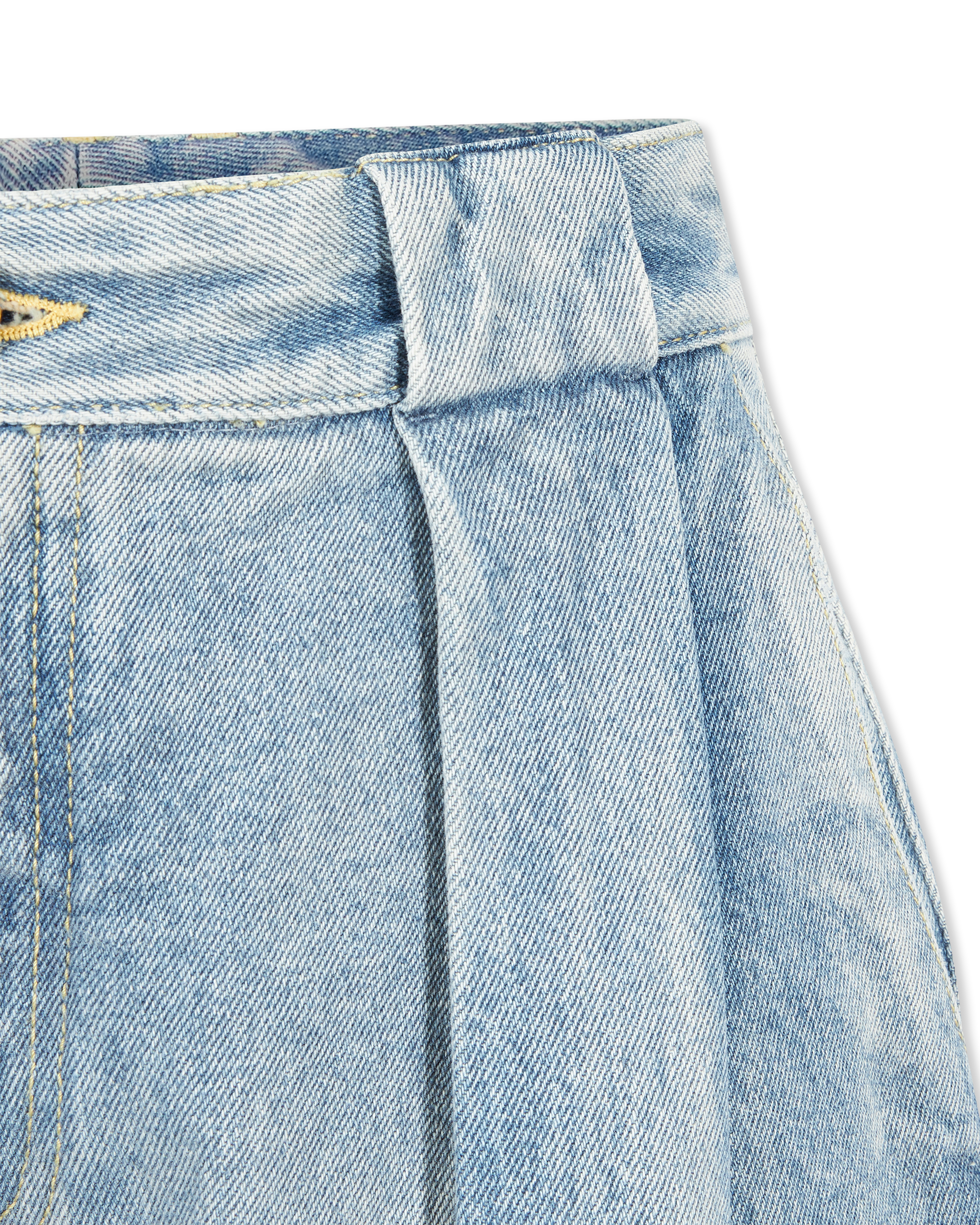 Pleated Denim Jeans - DIHSAN