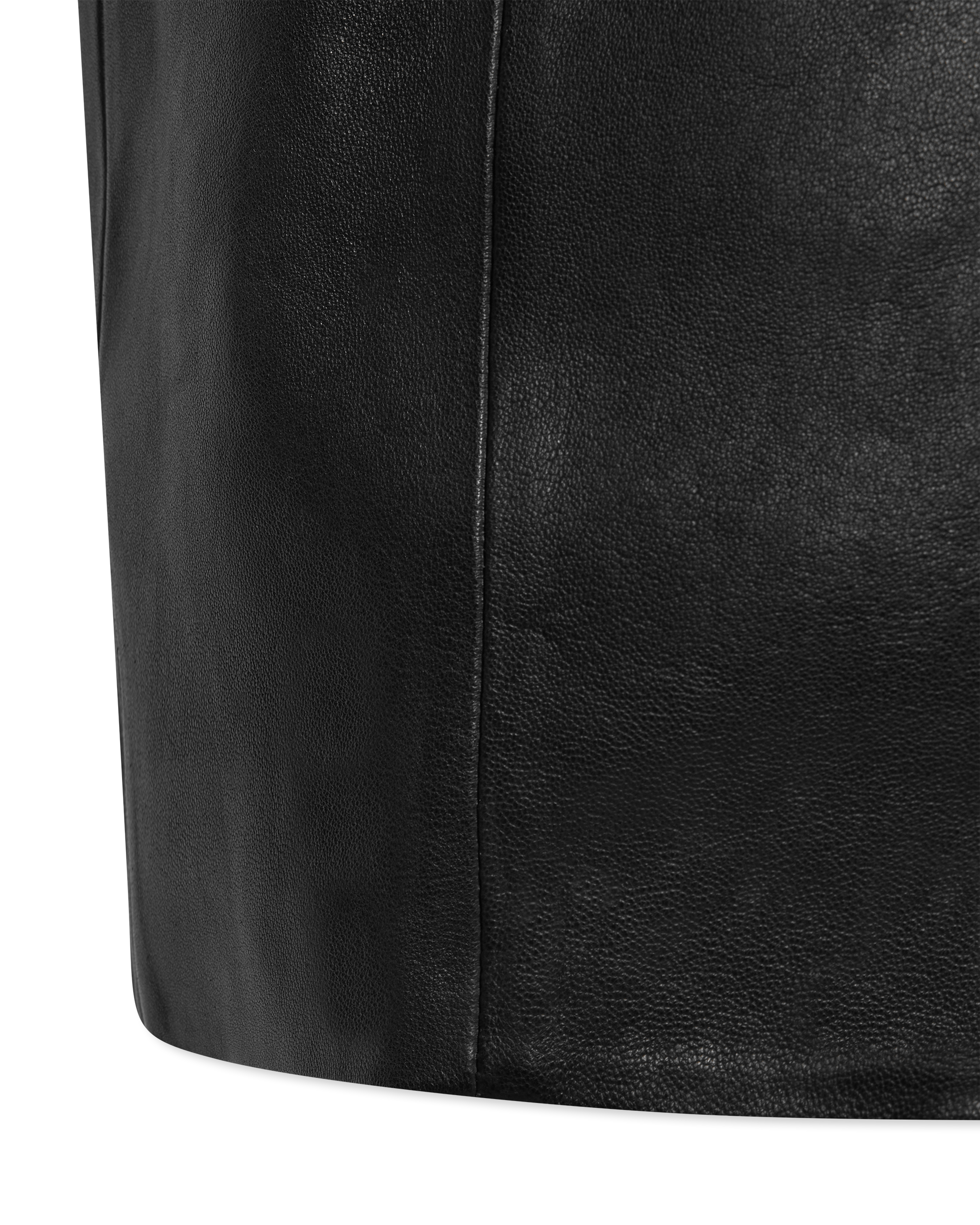 Lambskin Leather Halterneck Mini Dress - DIHSAN