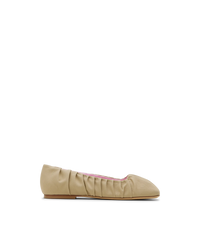Ruched Canvas Eden Ballerina Flats - DIHSAN