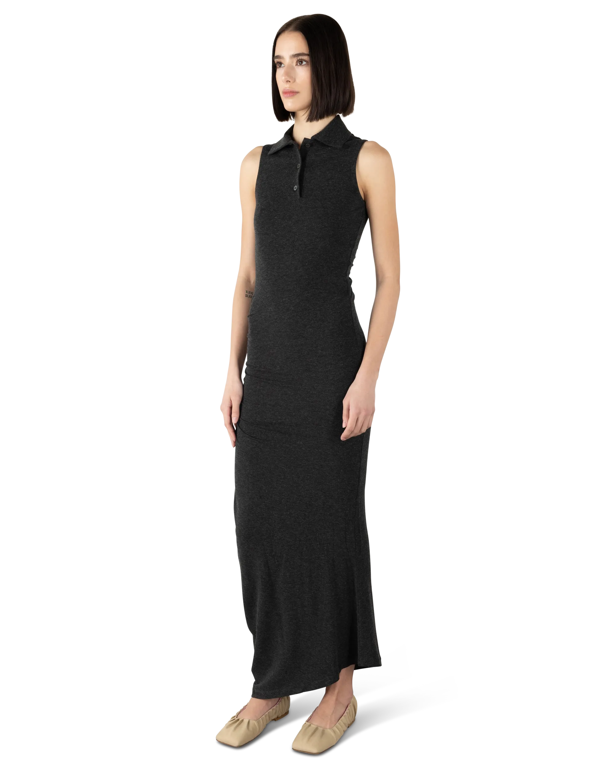 Cashmere Long Polo Dress