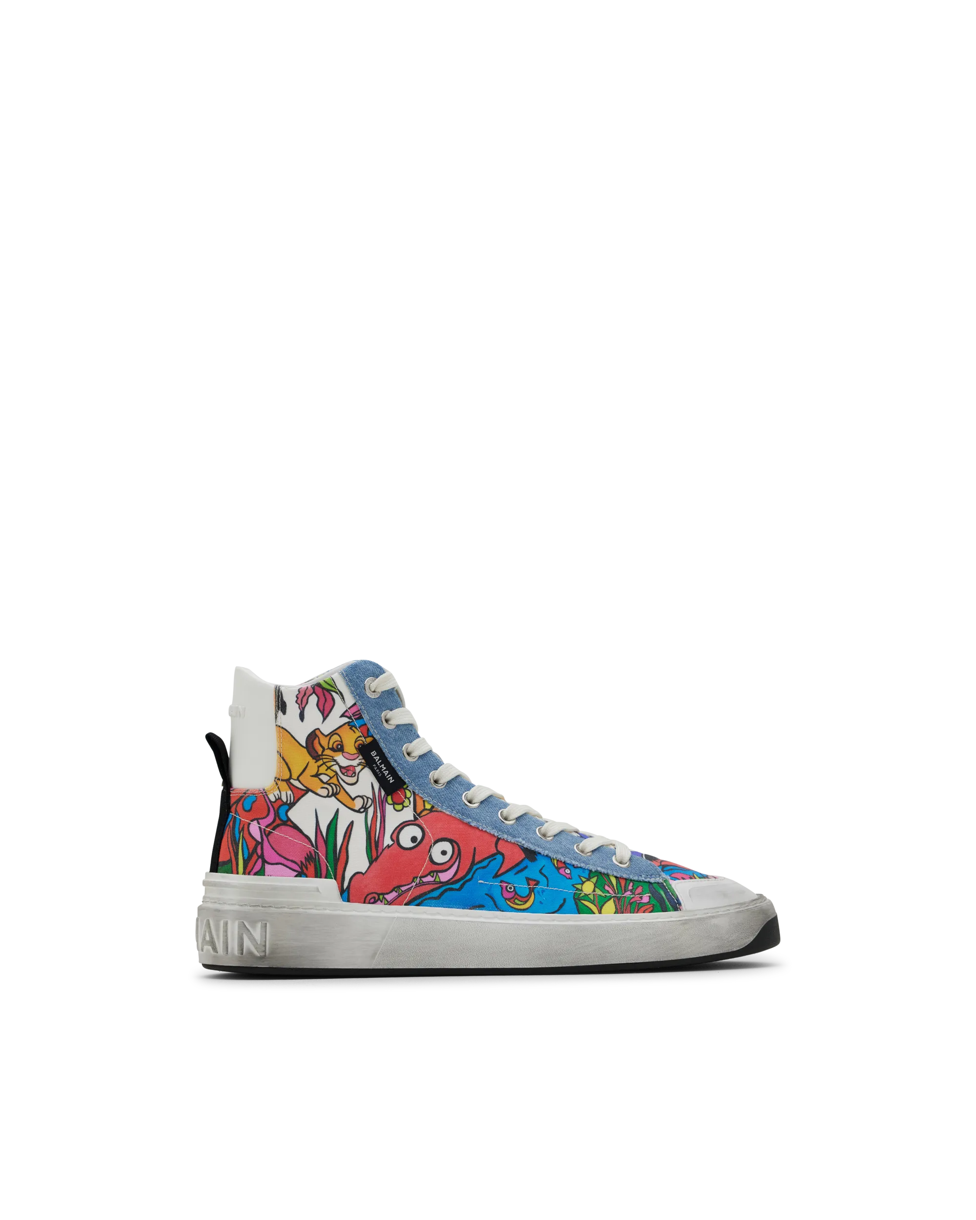 The Lion King B-Court Enfant Précoce Printed High Top Trainers - DIHSAN