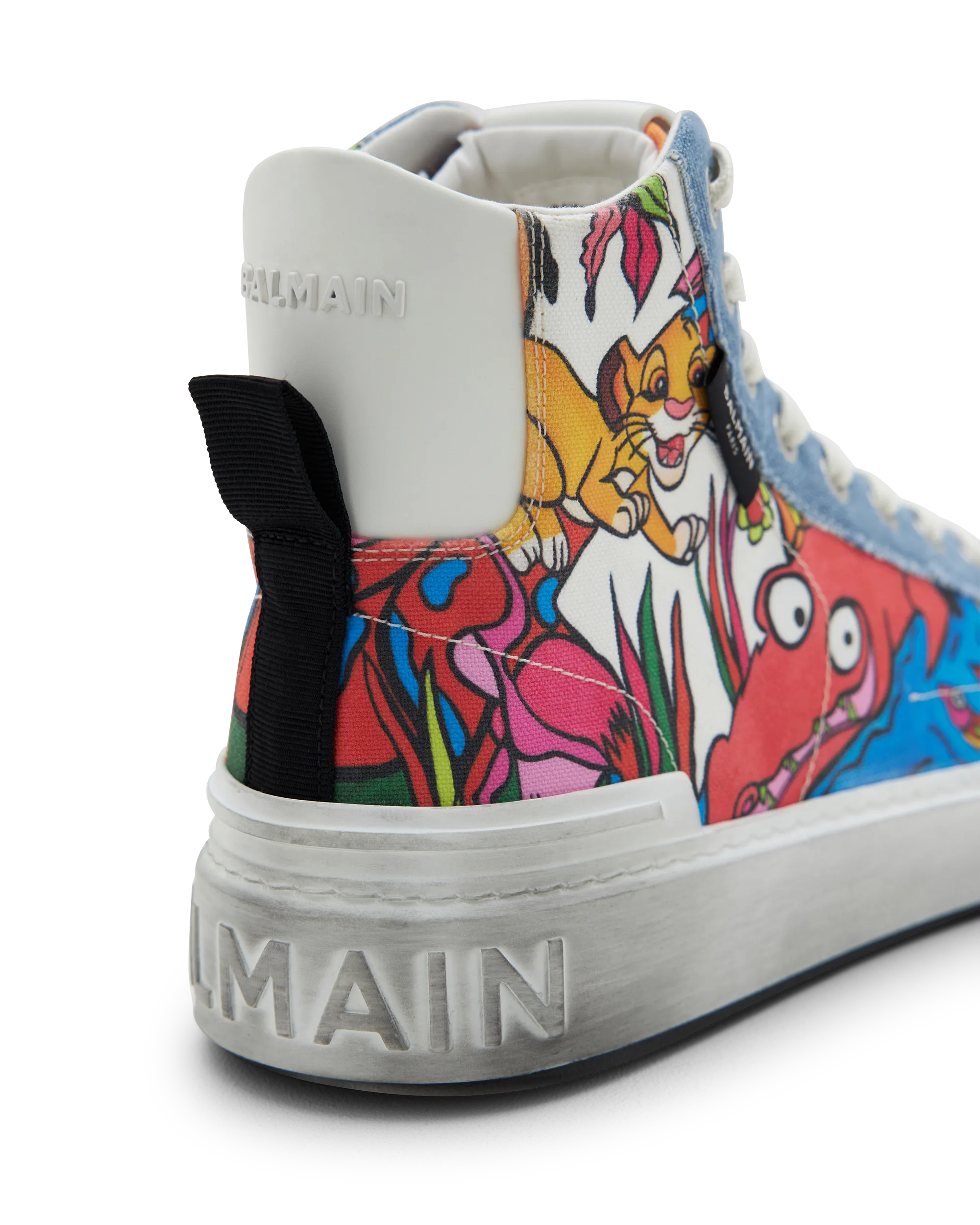 The Lion King B-Court Enfant Précoce Printed High Top Trainers - DIHSAN