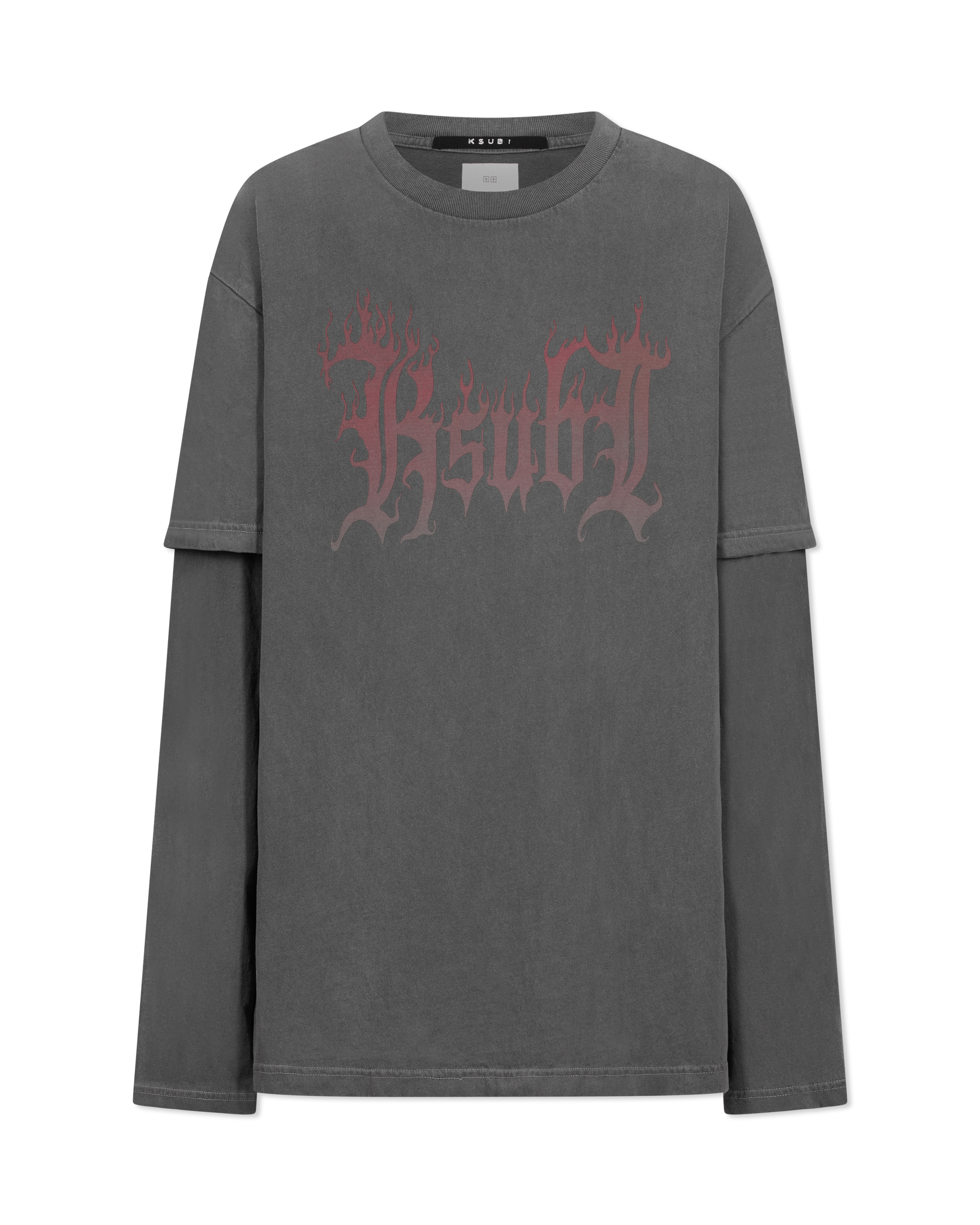 Fuego Layered Long Sleeve T-Shirt - DIHSAN