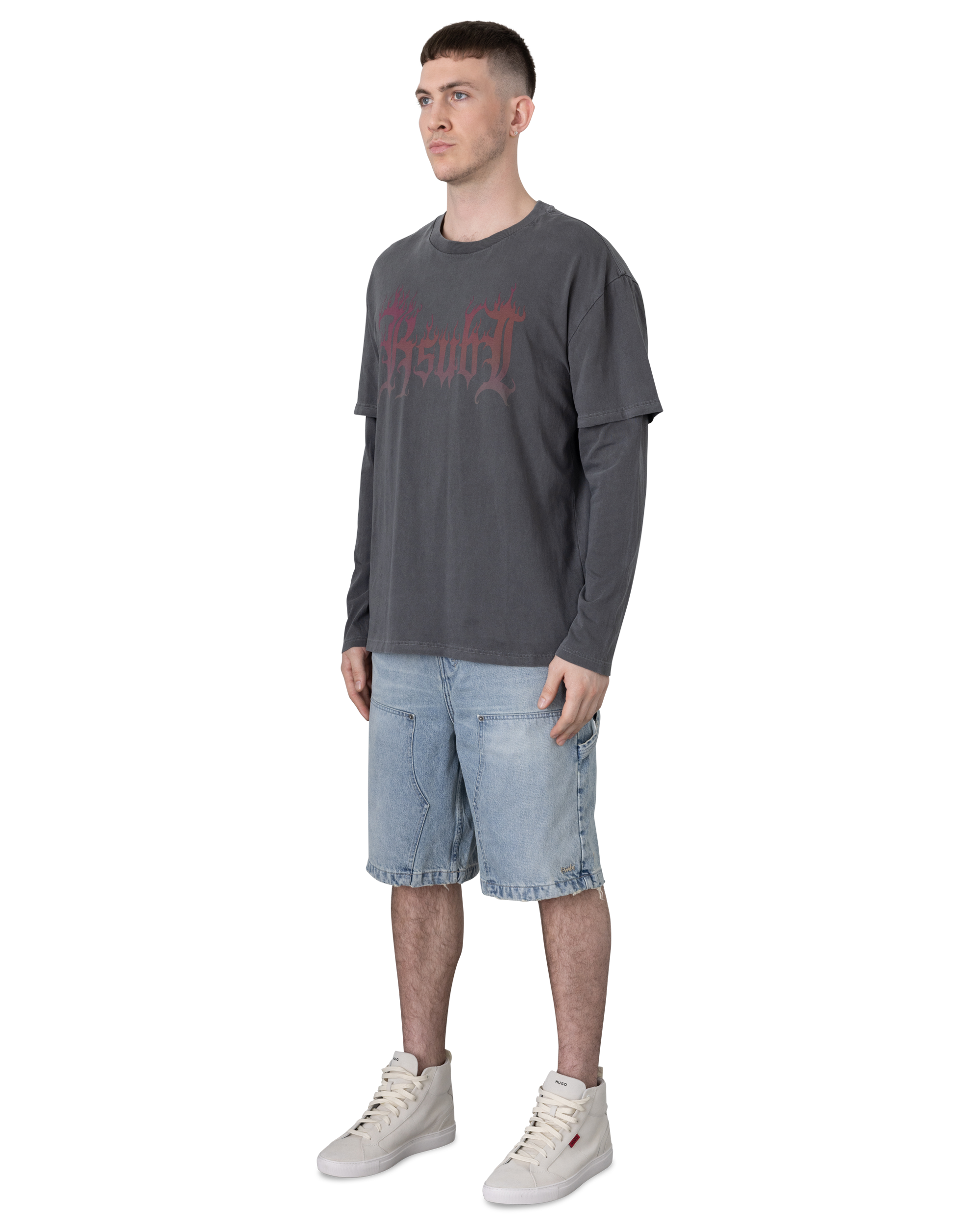 Ksubi Jeans Fuego Layered Long Sleeve T-Shirt