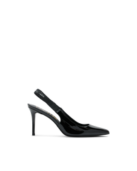 Scarlett Patent Faux-Leather Slingback Pumps
