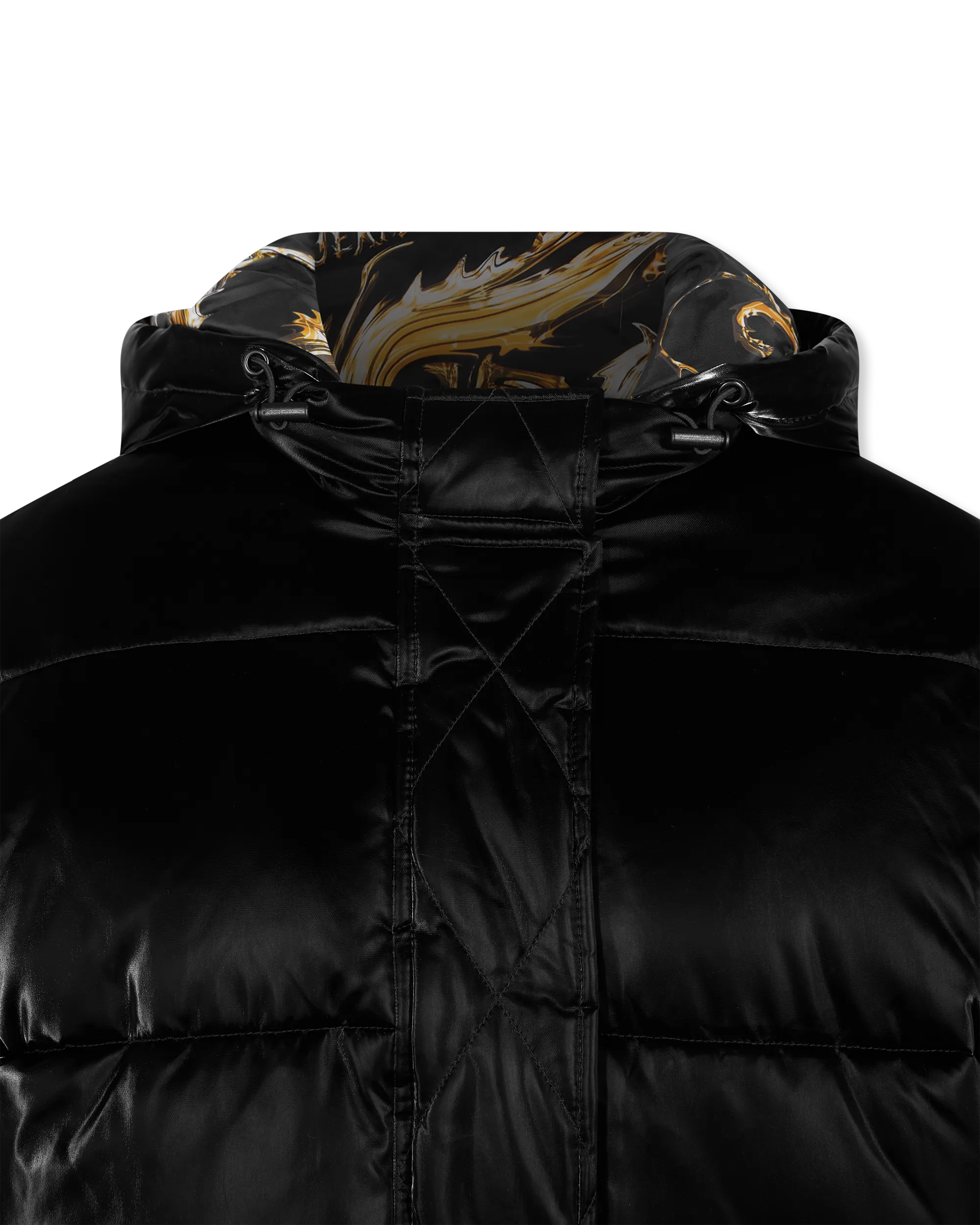 Baroque-Buckle Padded Jacket