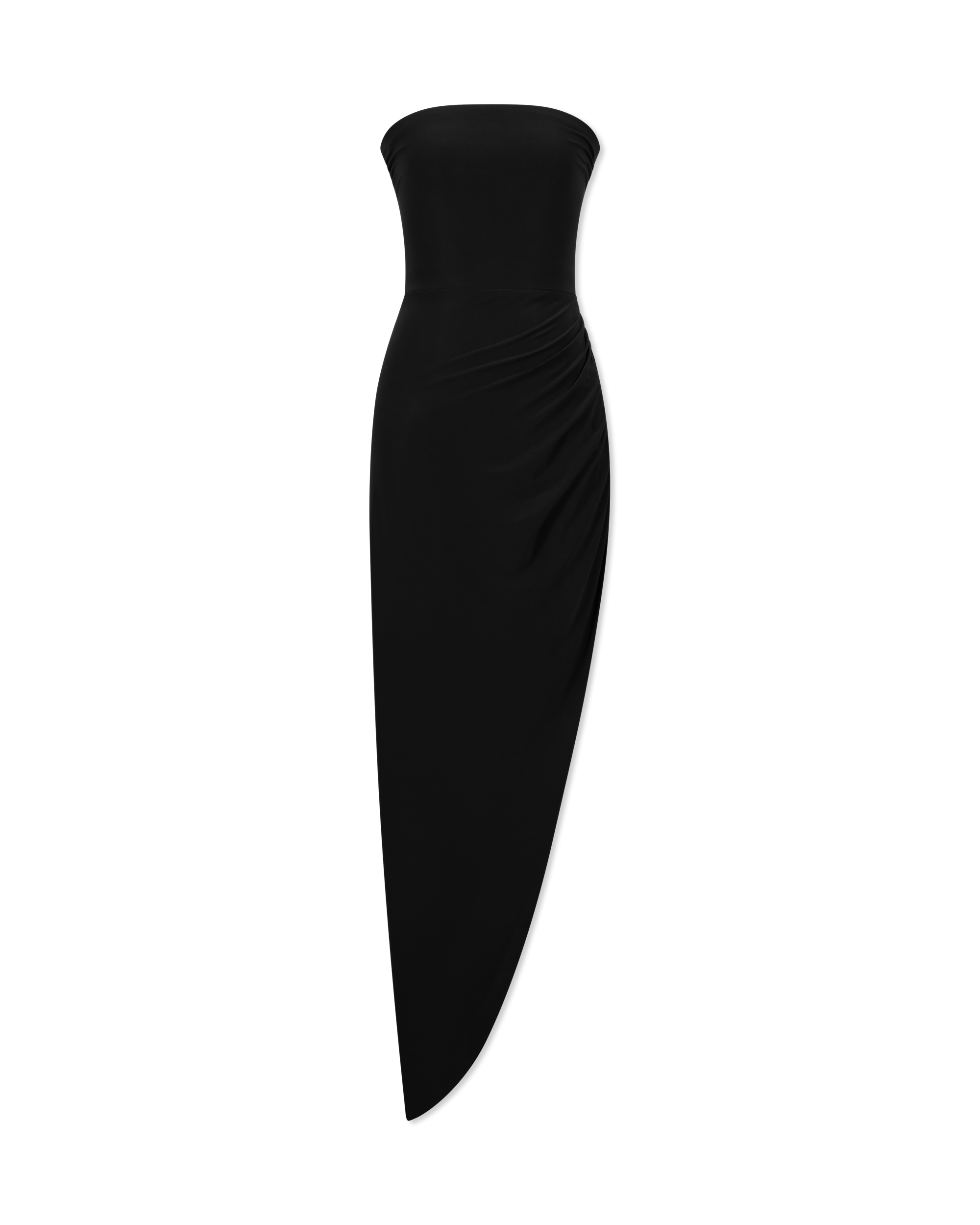 Strapless Side Drape Gown - DIHSAN