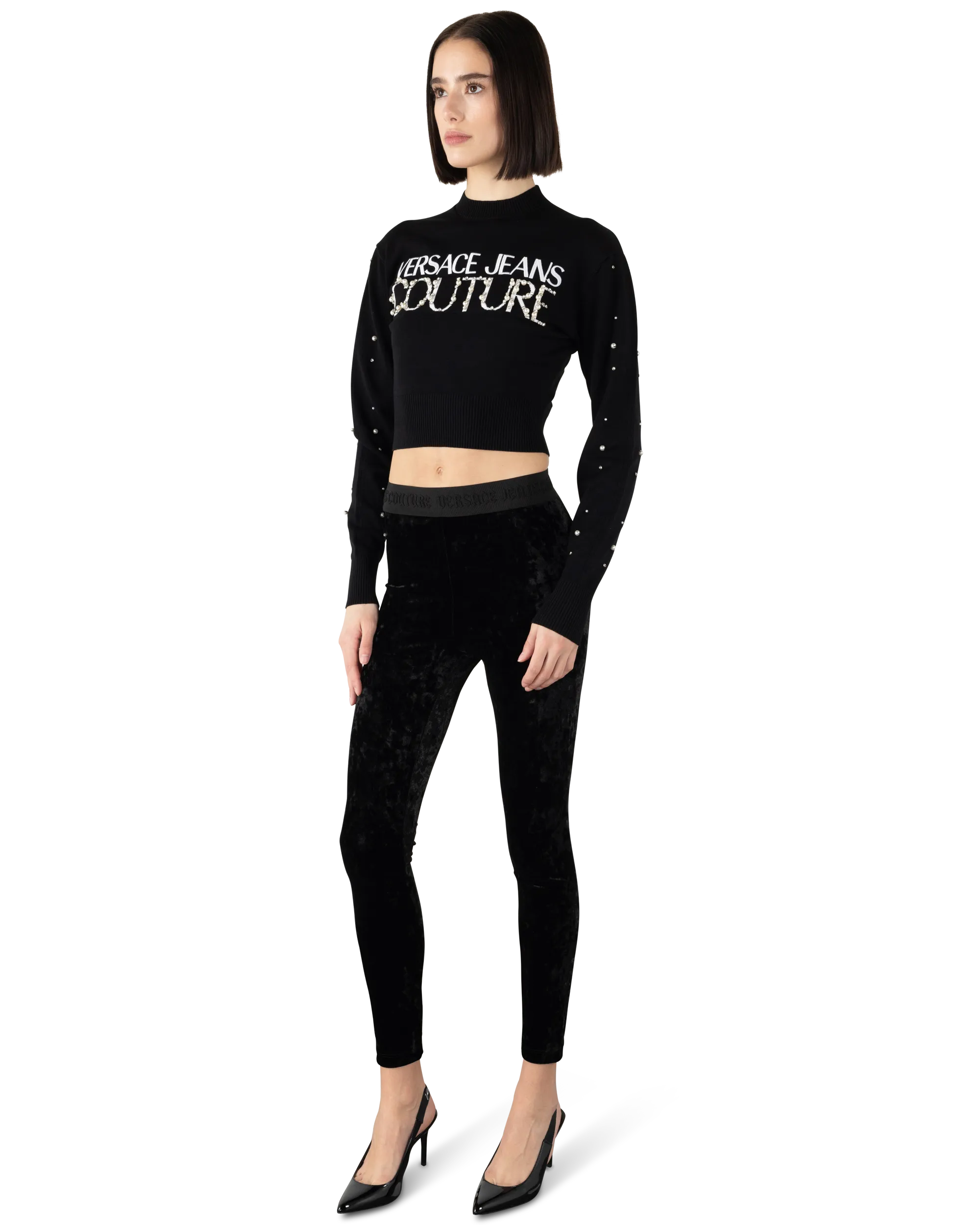 Embellished Logo Sweater