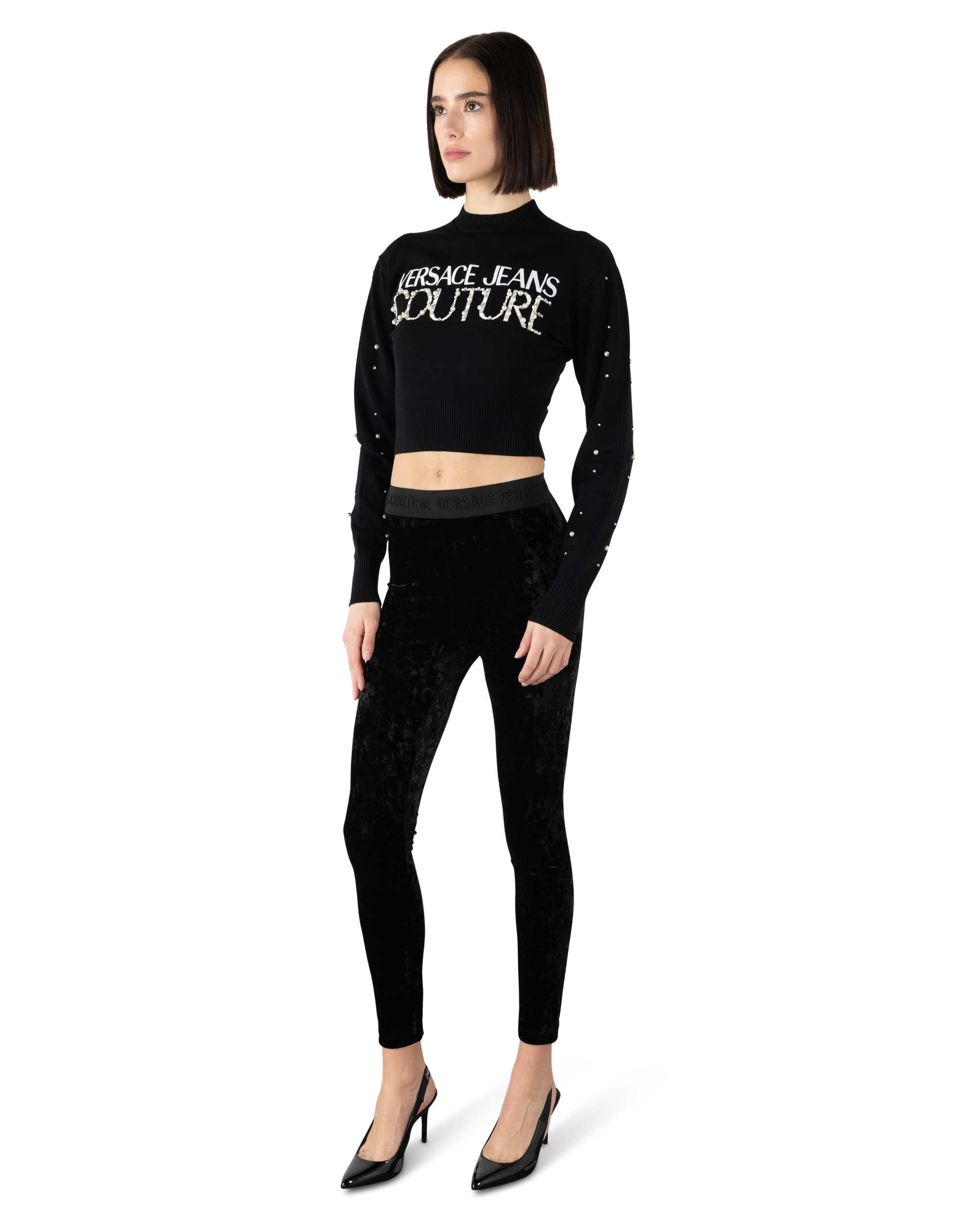Embellished Logo Sweater