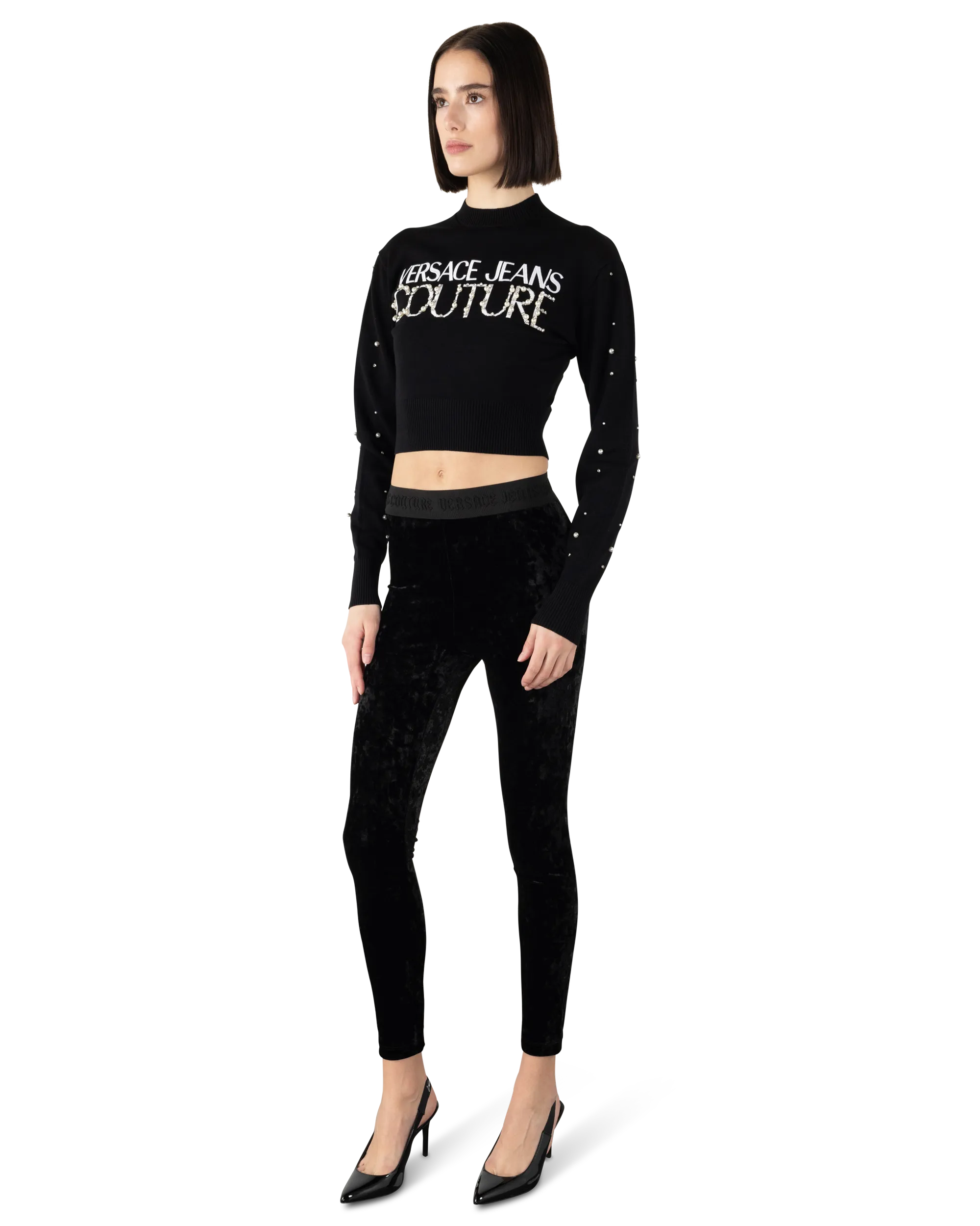 Embellished Logo Sweater