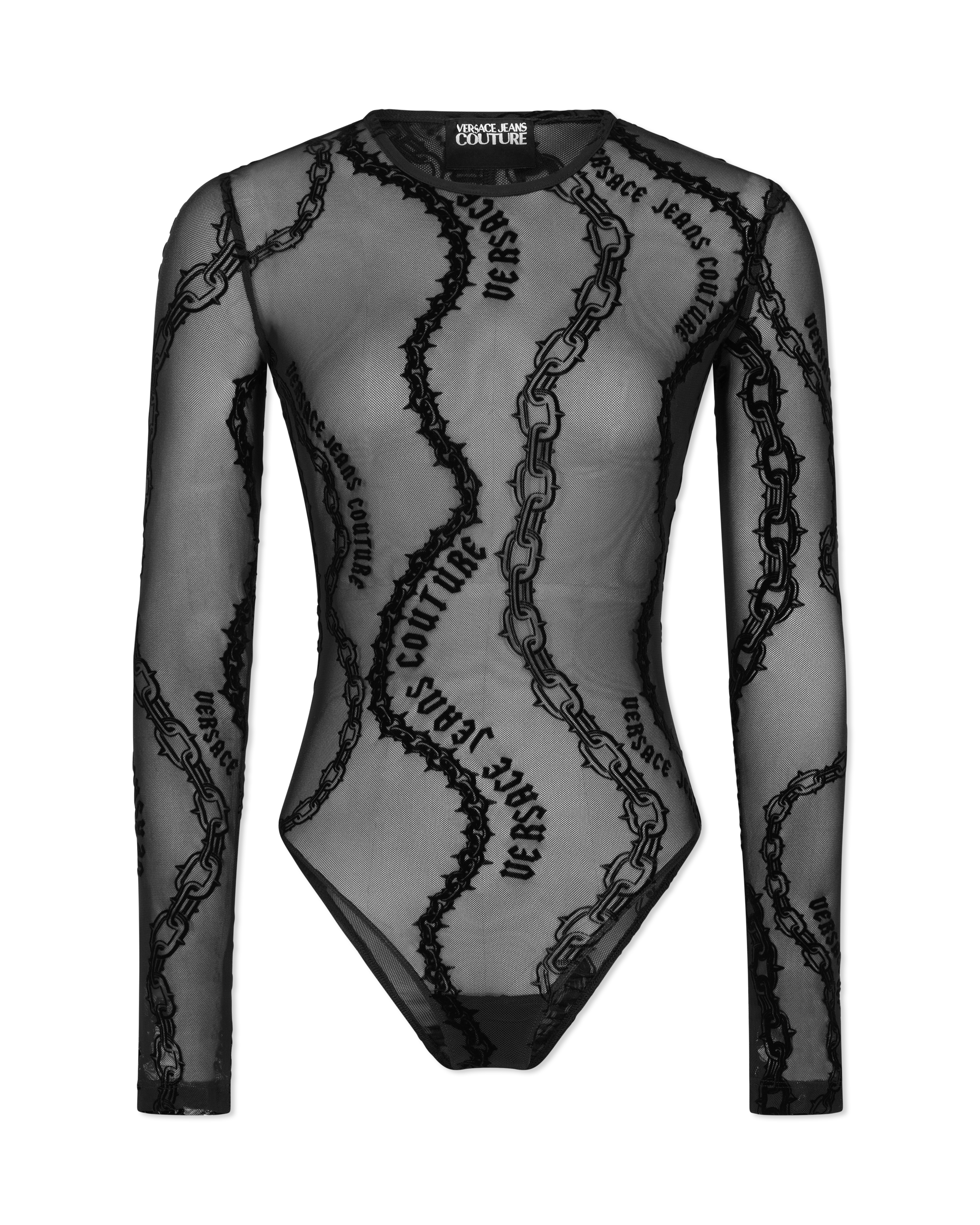 Chain Couture Mesh Bodysuit