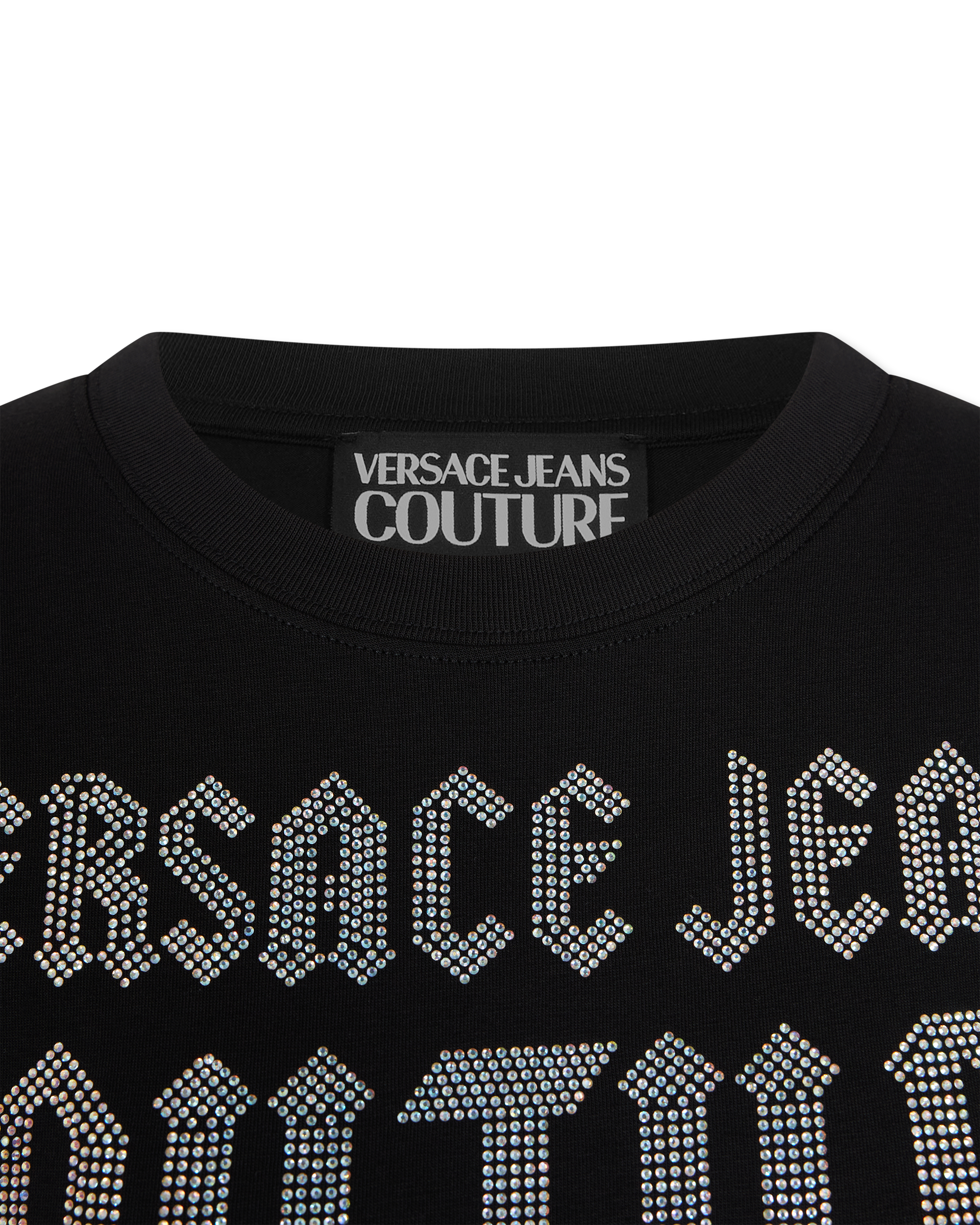 Crystal Gothic Logo Crop T-Shirt