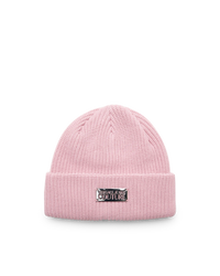 Logo Knit Ribbed Beanie
