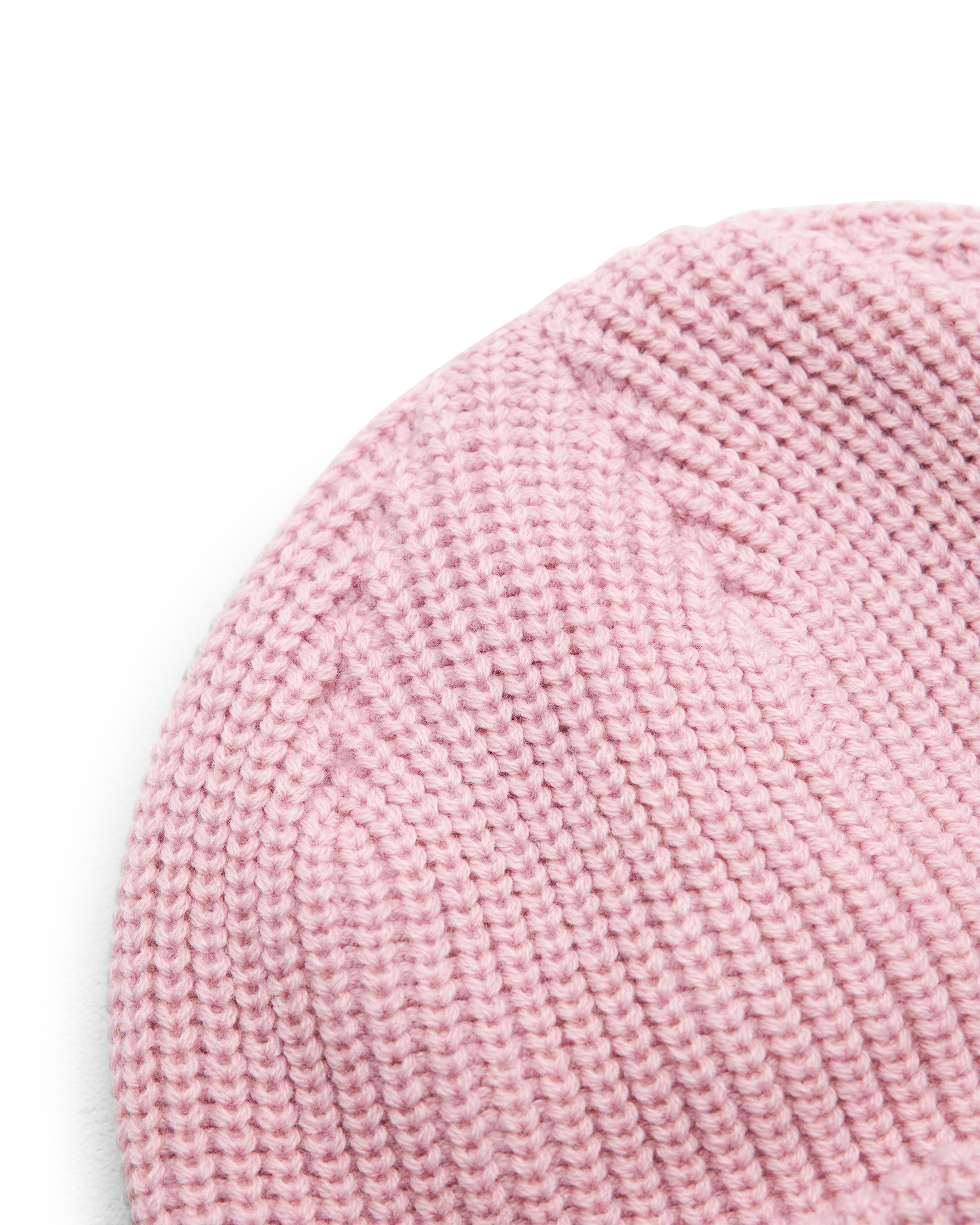 Logo Knit Ribbed Beanie