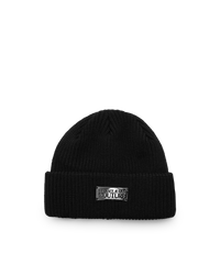 Logo Knit Ribbed Beanie
