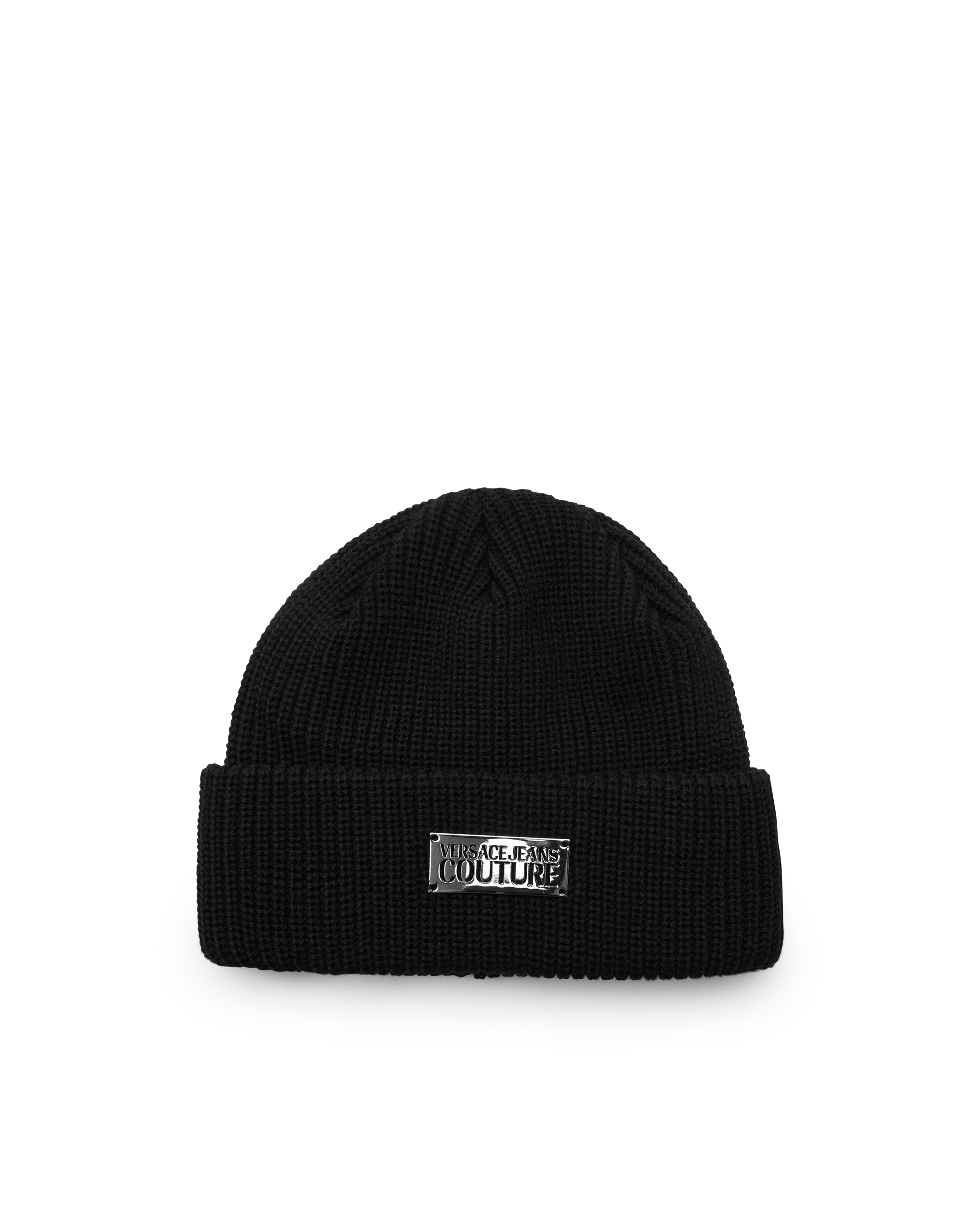 Logo Knit Ribbed Beanie