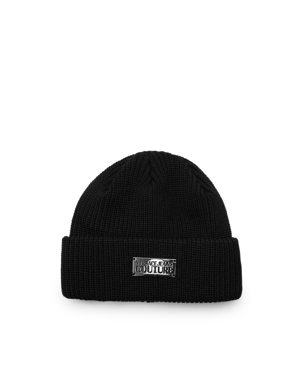 Logo Knit Ribbed Beanie