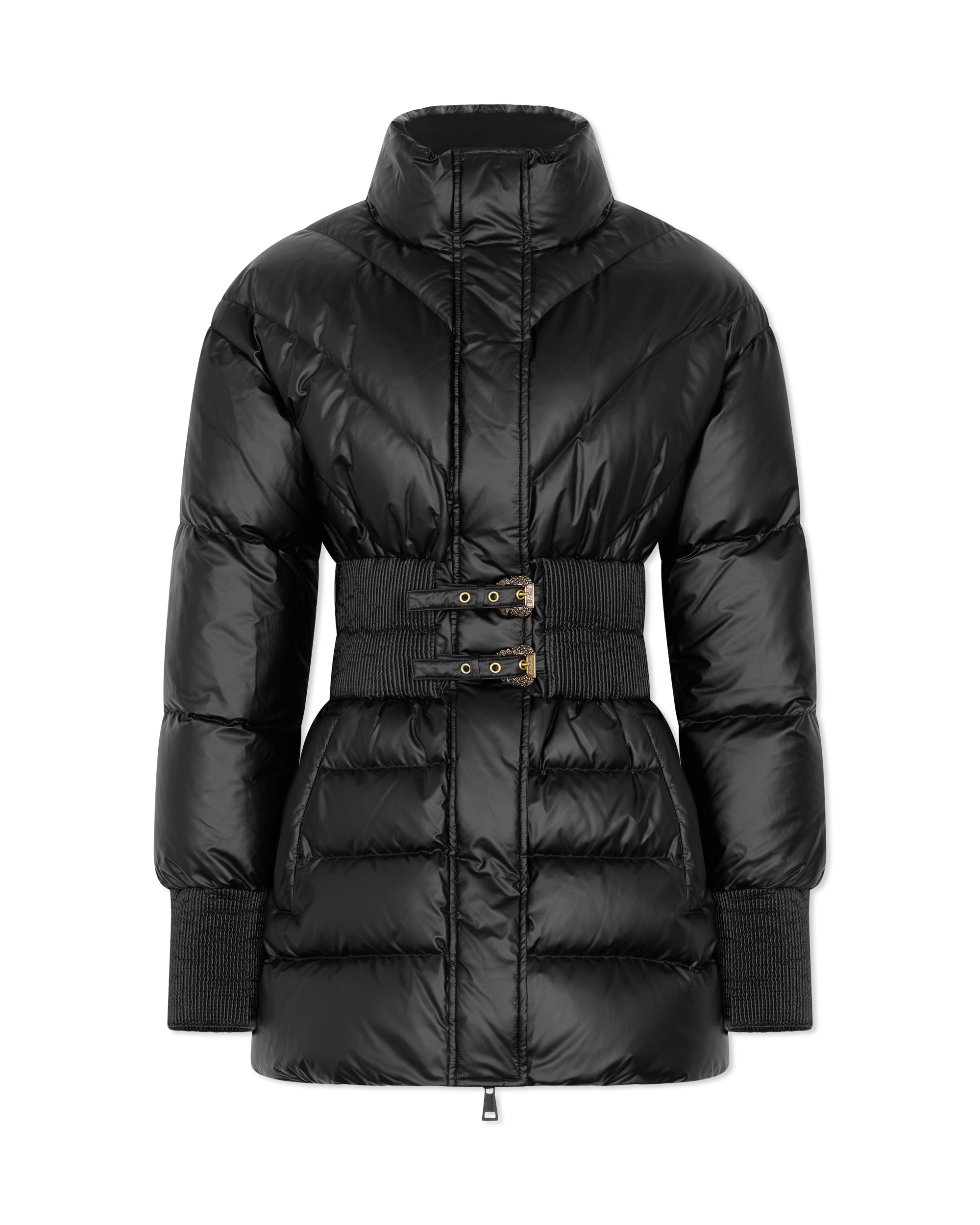 Baroque-Buckle Puffer Jacket