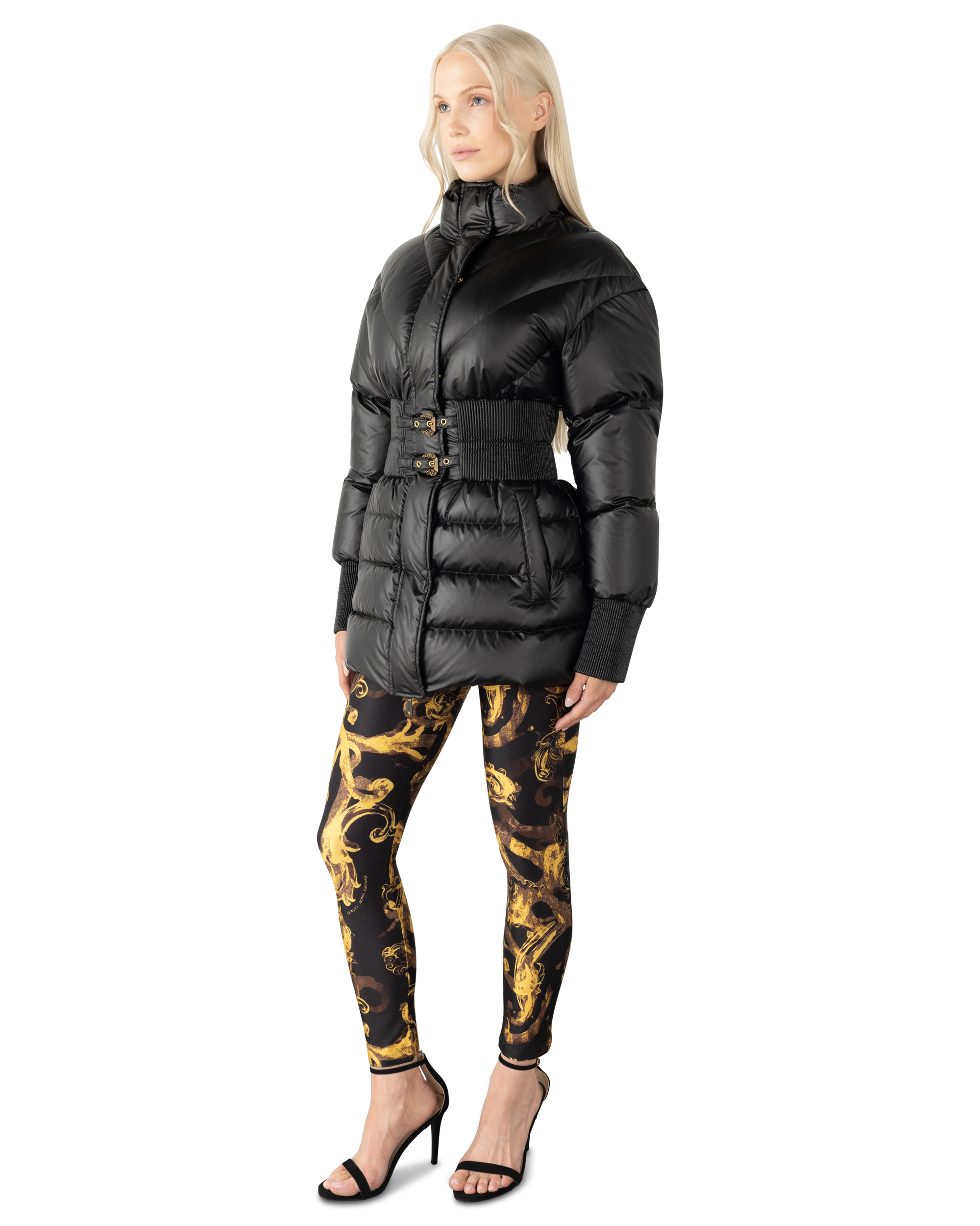 Baroque-Buckle Puffer Jacket