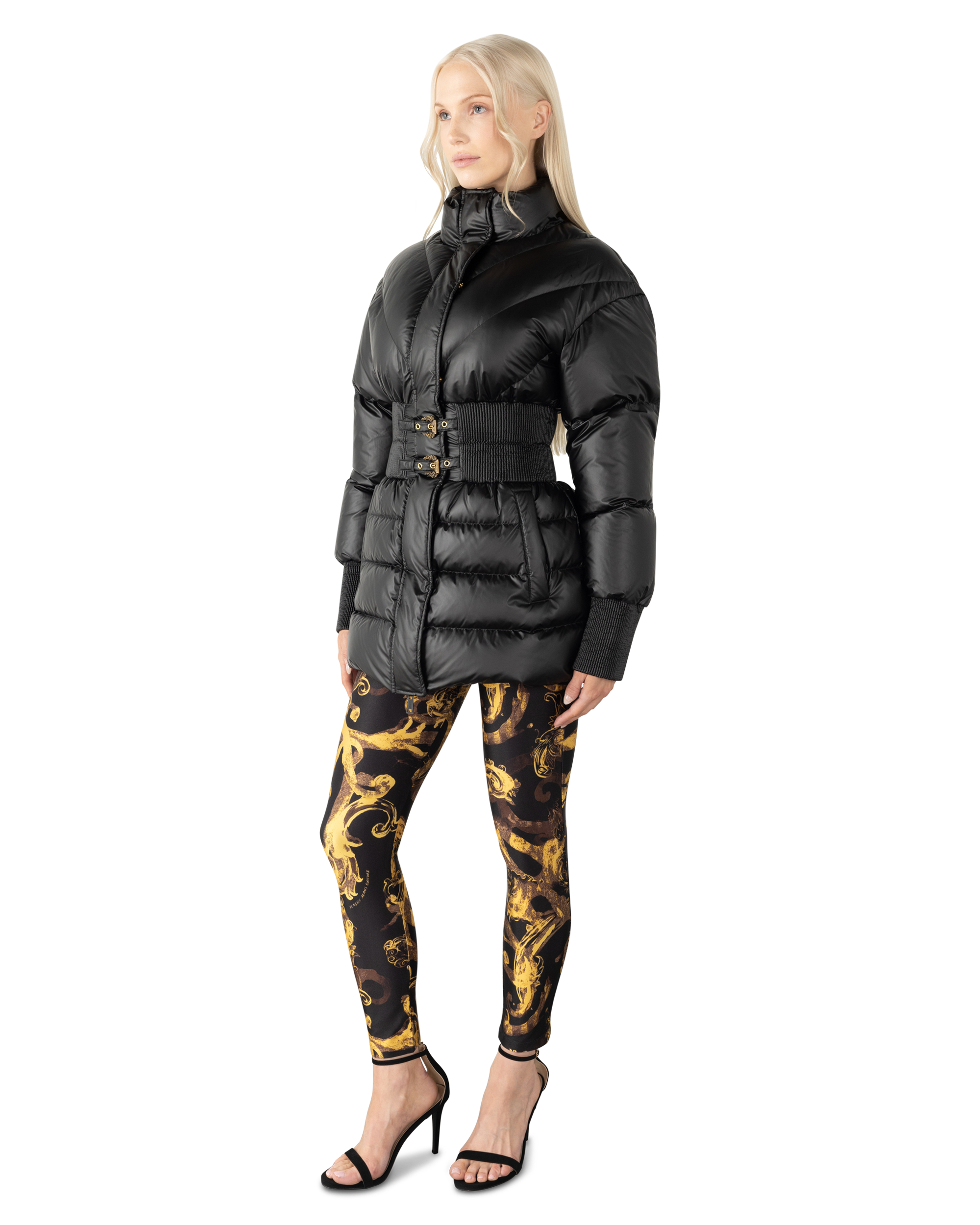 Baroque-Buckle Puffer Jacket