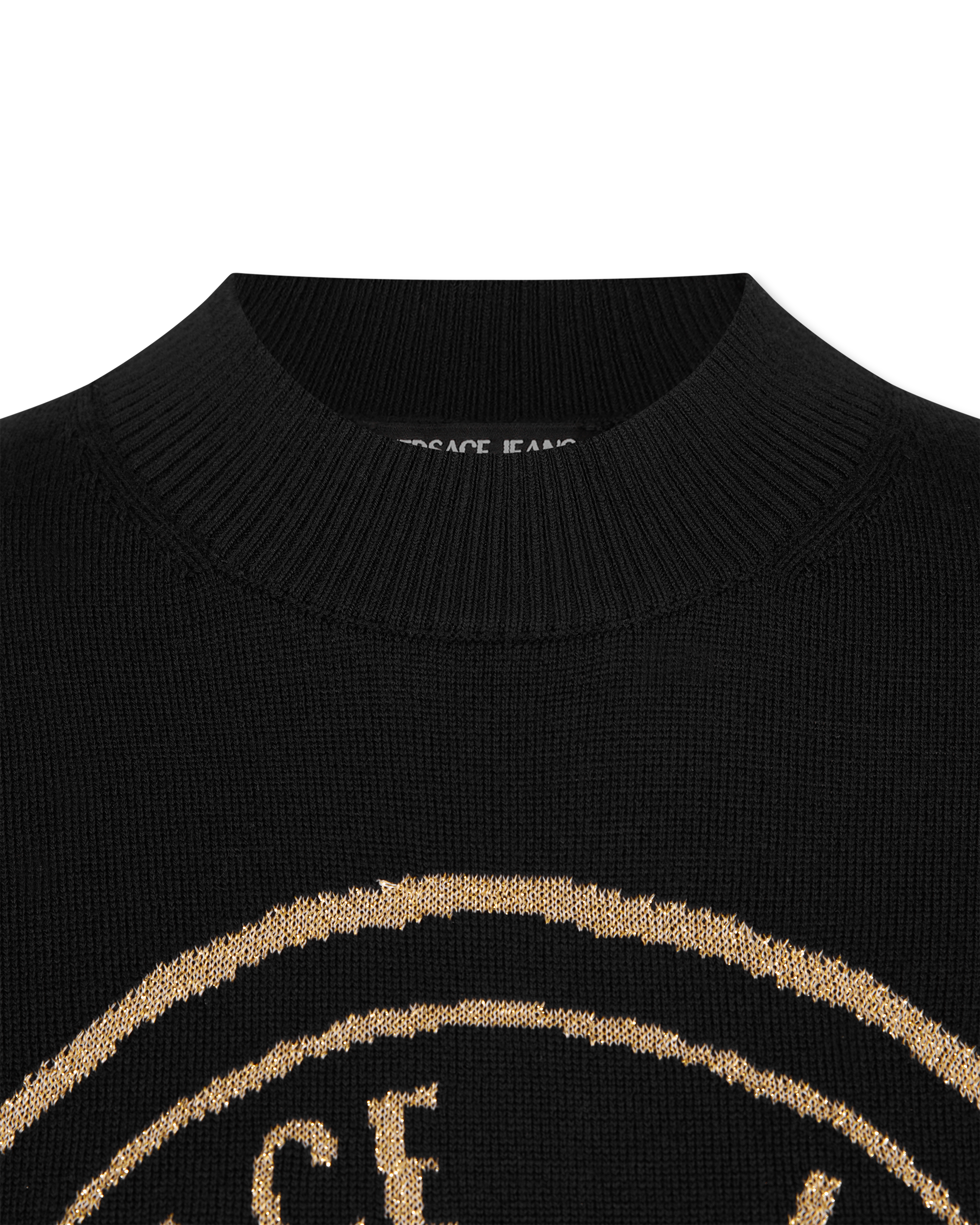 V-Emblem Wool Sweater