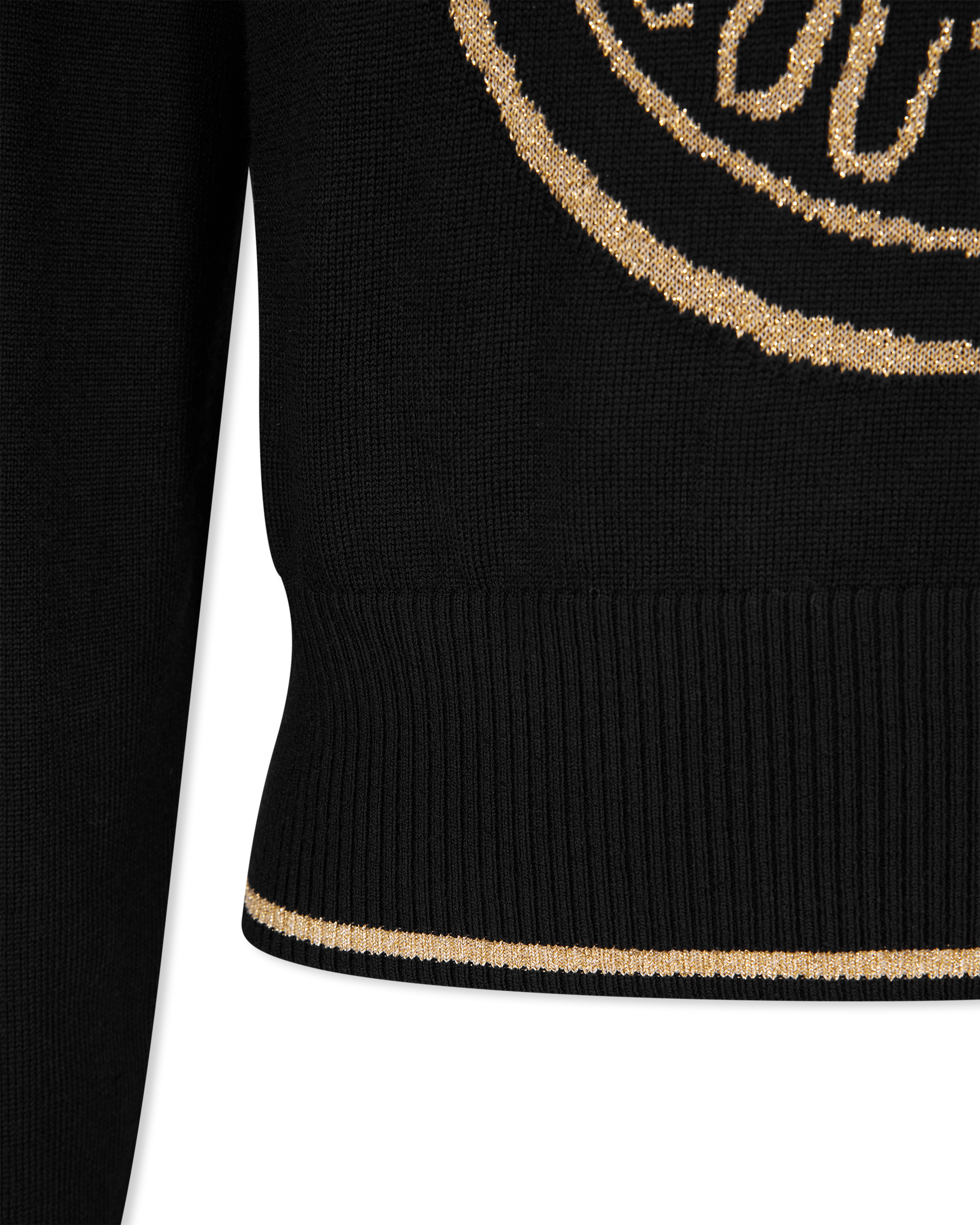 V-Emblem Wool Sweater