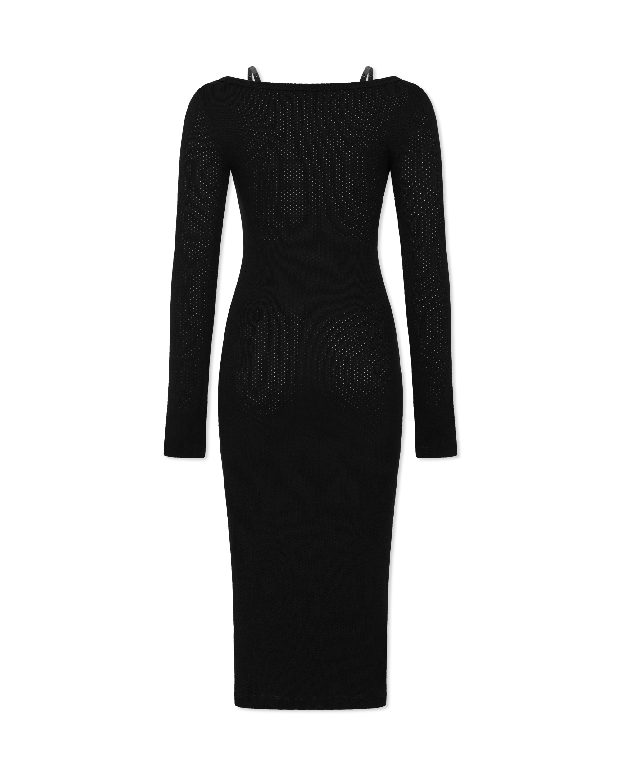 Baroque Buckle Knit Midi Dress