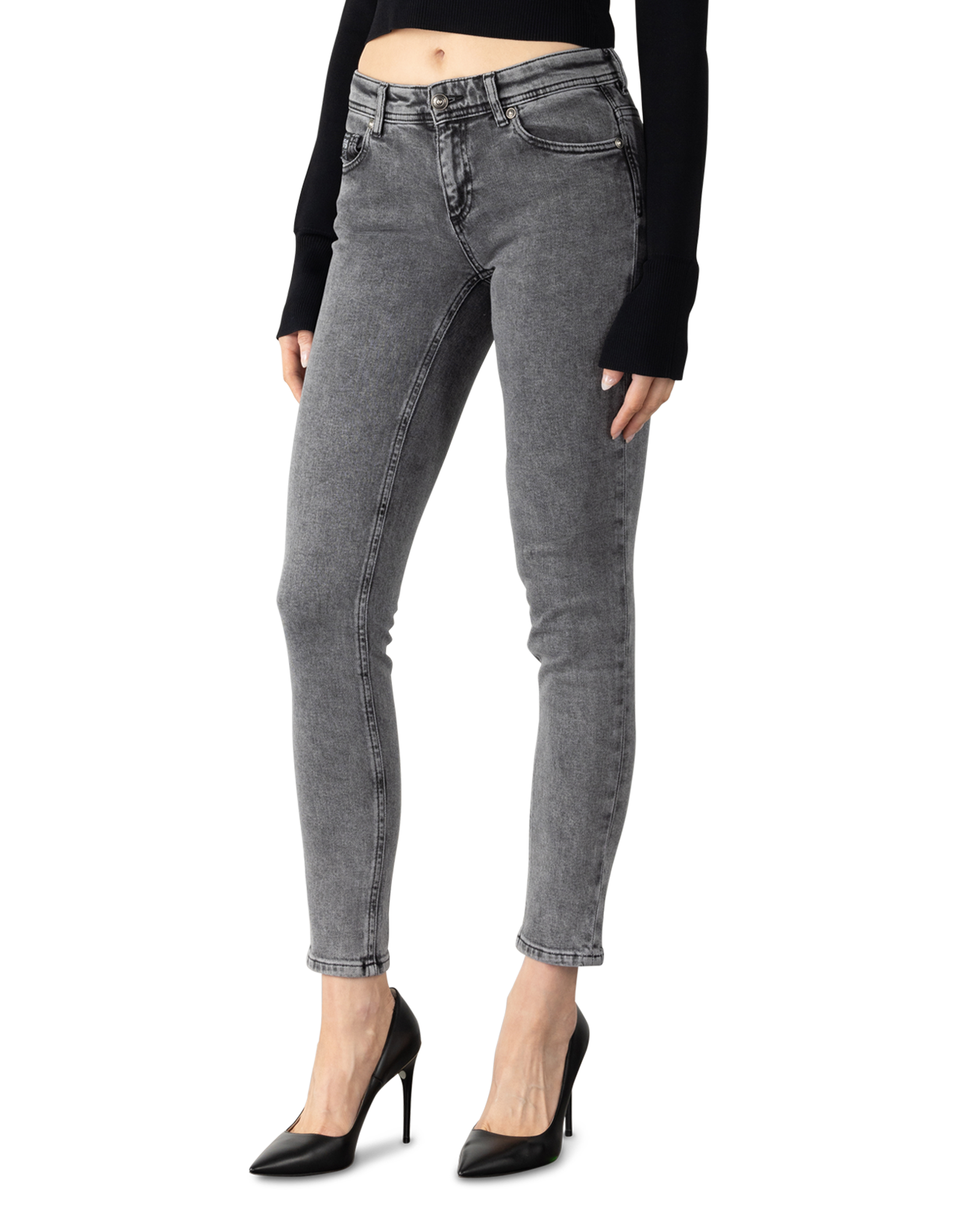 Stonewashed Skinny Jeans